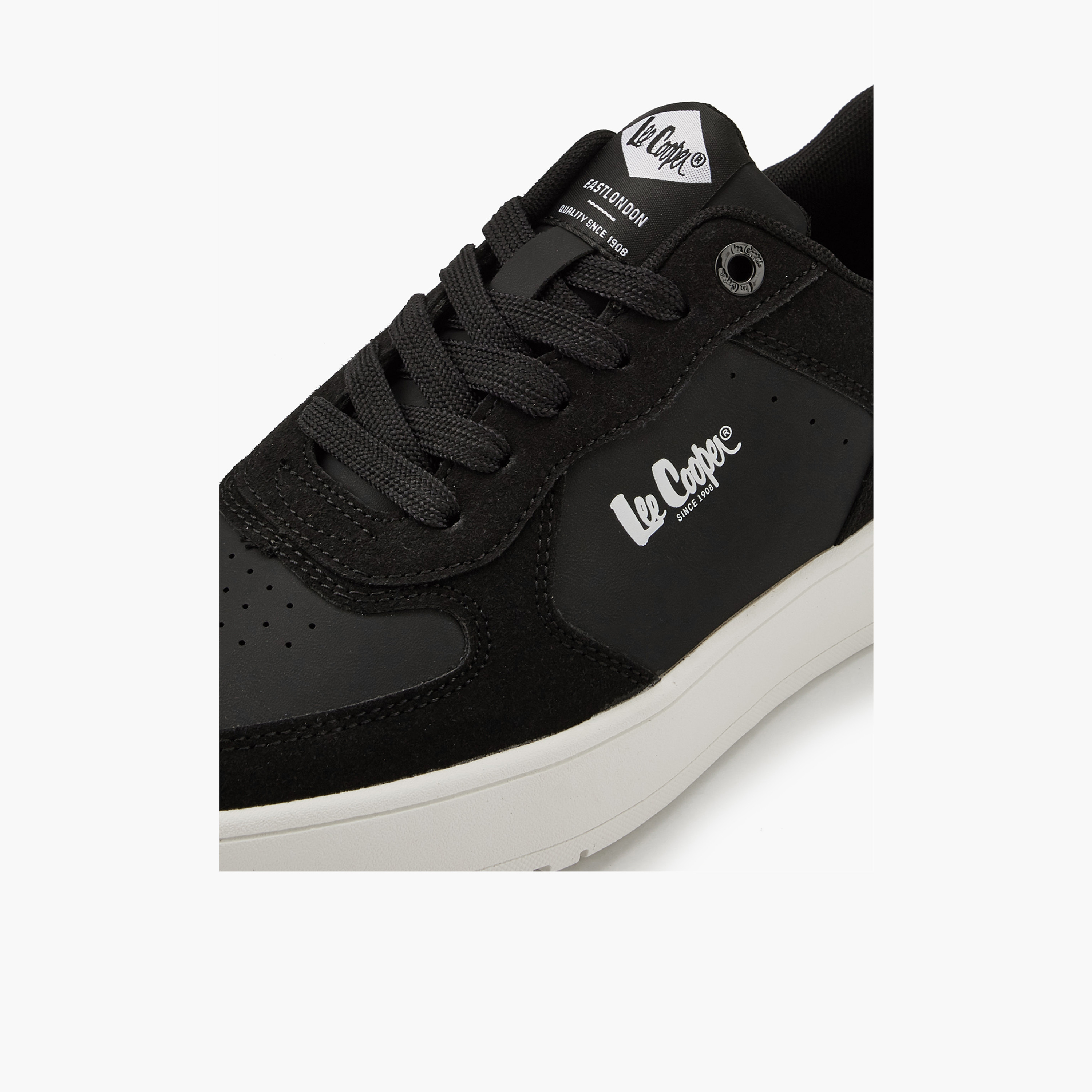 Lee Cooper Men's Panelled Lace-Up Ortholite Sneakers-men-shoes-sneakers-image-4