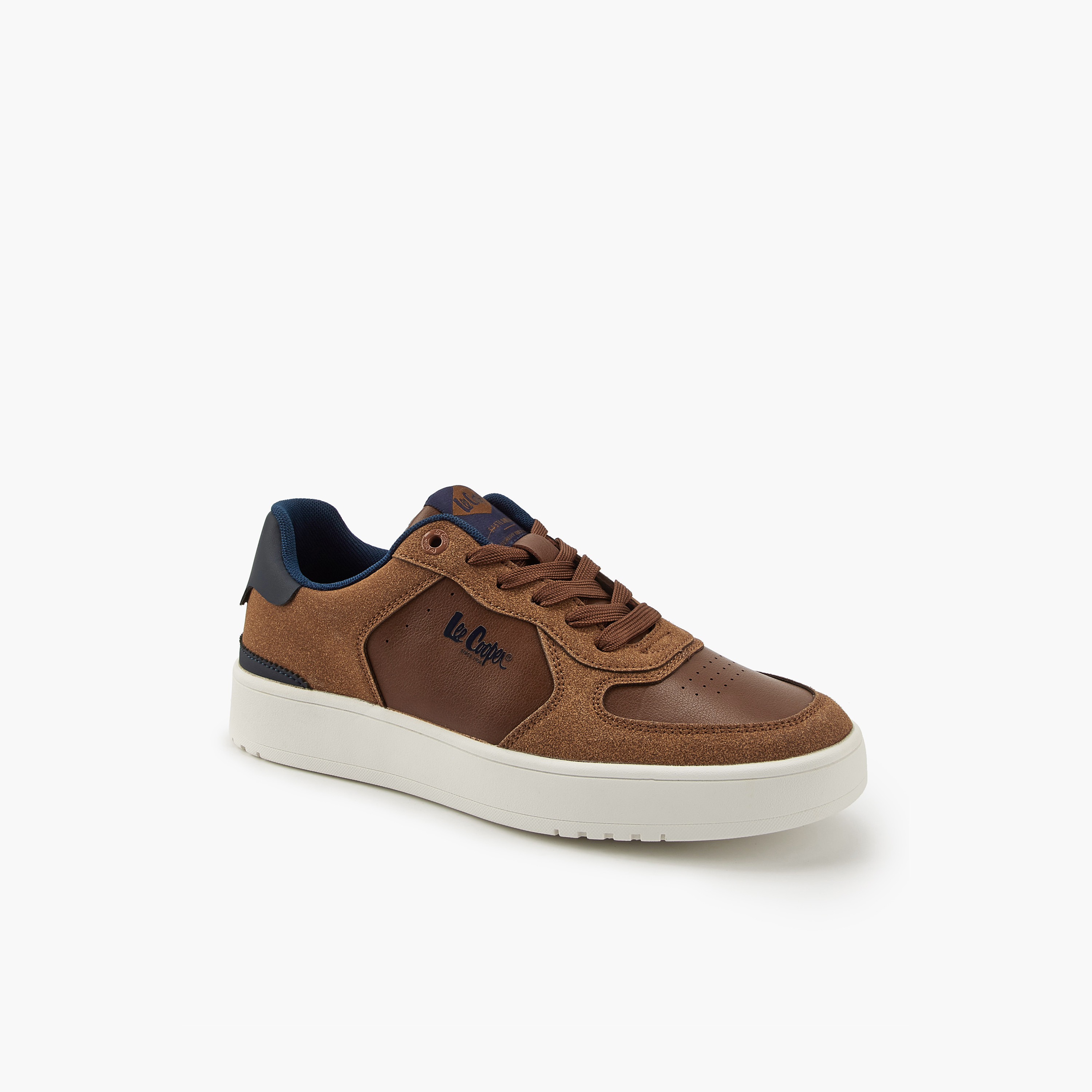 Lee Cooper Men's Panelled Lace-Up Ortholite Sneakers-men-shoes-sneakers-image-3