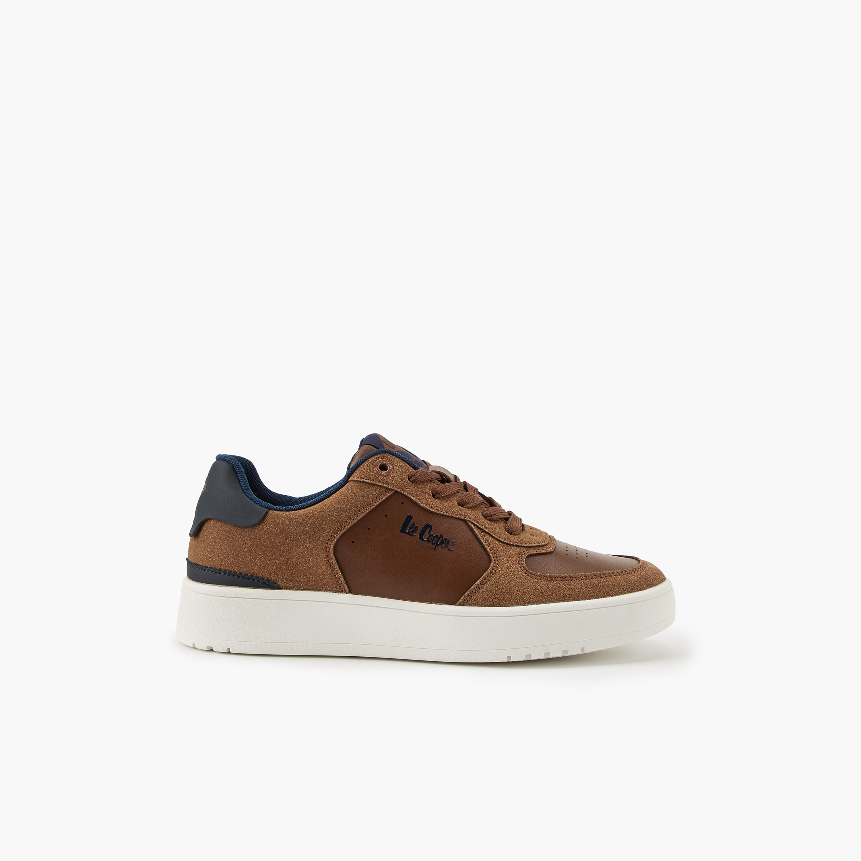Lee Cooper Men's Panelled Lace-Up Ortholite Sneakers-men-shoes-sneakers-image-2