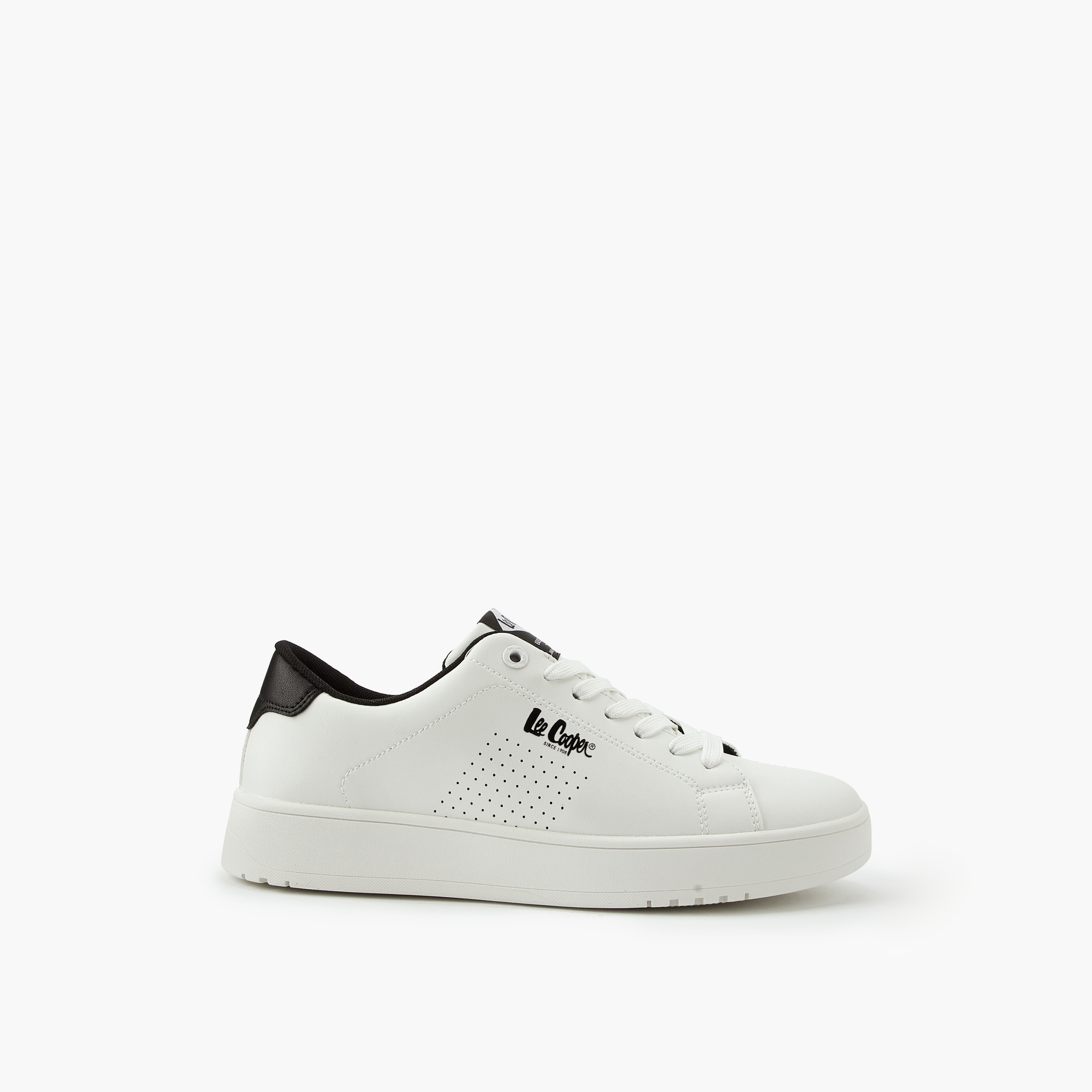 Lee Cooper Men's Perforated Lace-Up Ortholite Sneakers-men-shoes-sneakers-image-3