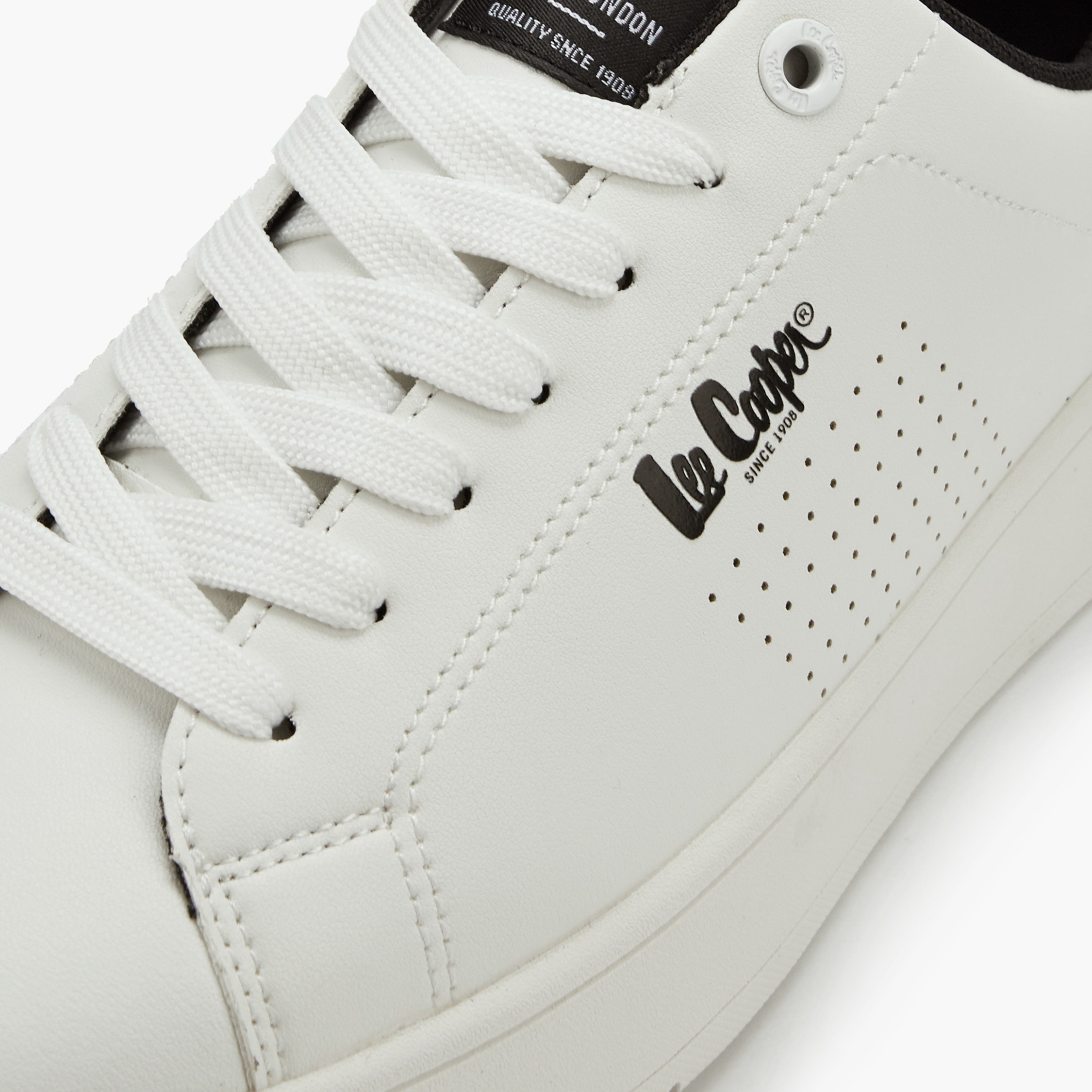 Lee Cooper Men's Perforated Lace-Up Ortholite Sneakers-men-shoes-sneakers-image-4
