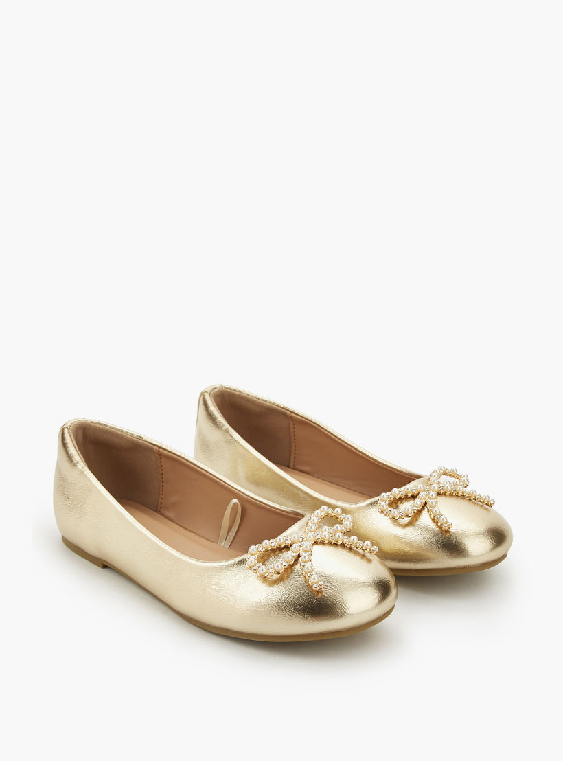 حذاء باليرينا بفيونكة مزينة للبنات من سيليست-girls-shoes-ballerinas-image-1