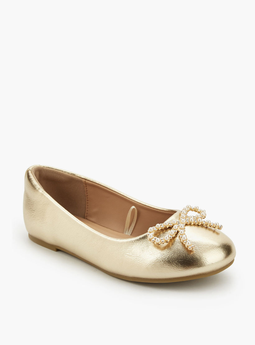 حذاء باليرينا بفيونكة مزينة للبنات من سيليست-girls-shoes-ballerinas-image-3
