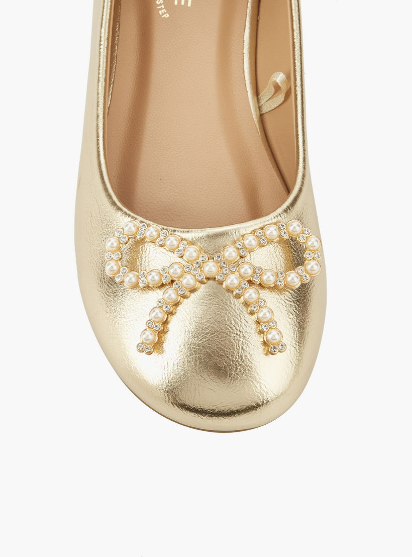 حذاء باليرينا بفيونكة مزينة للبنات من سيليست-girls-shoes-ballerinas-image-4