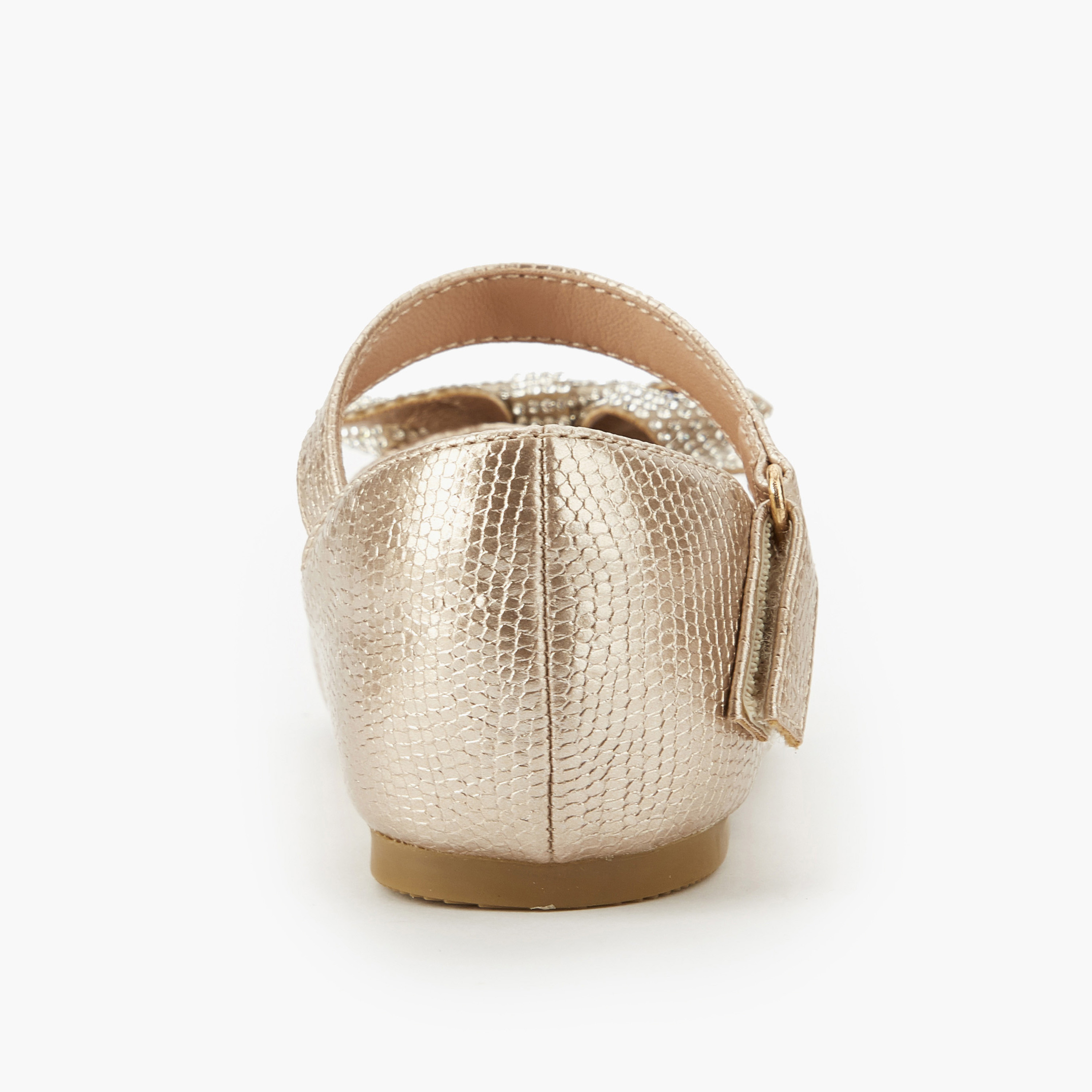 Juniors Girls Hook and Loop Ballerina Shoes-girls-shoes-ballerinas-image-5