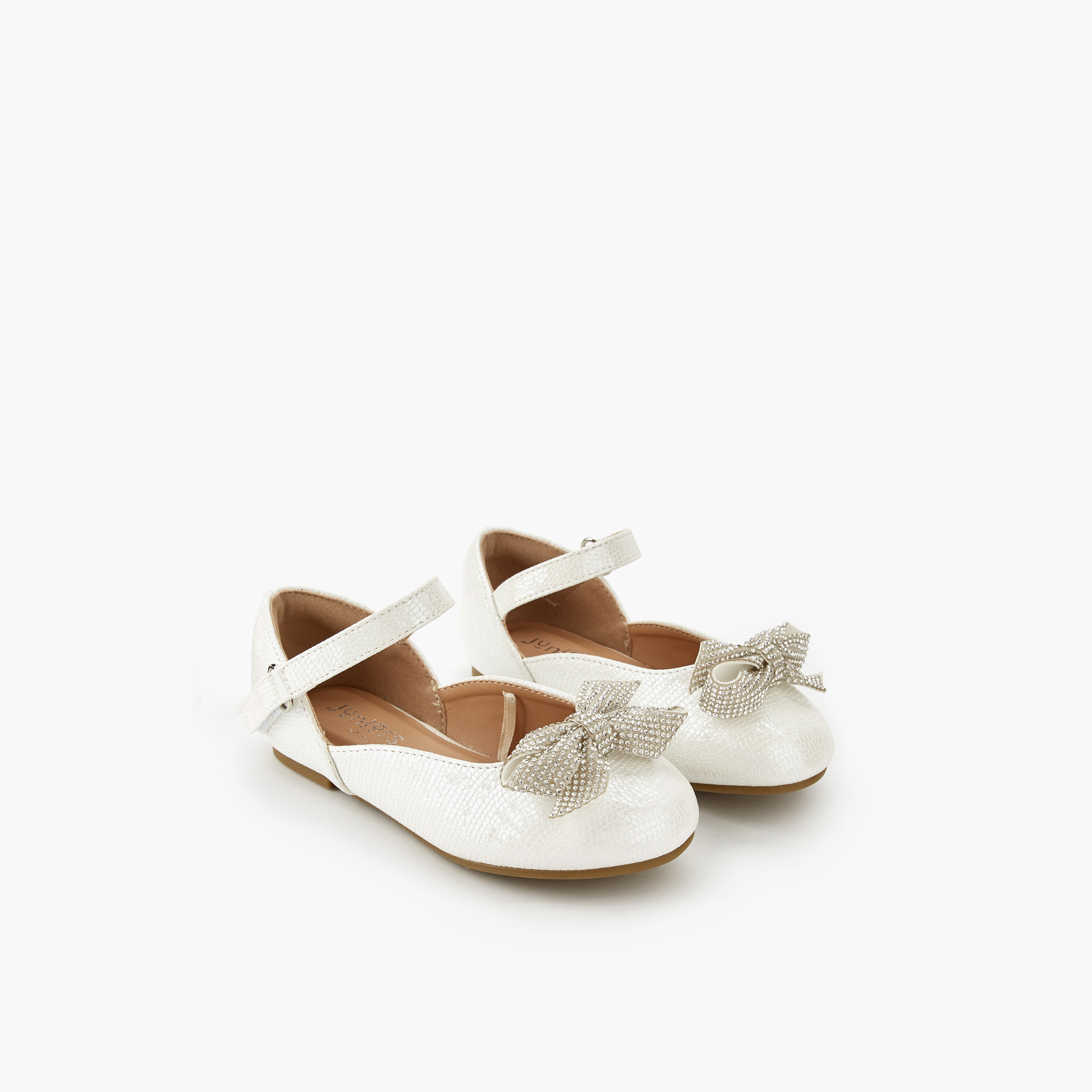 حذاء باليرينا بشريط إغلاق لاصق للبنات من جونيورز-girls-shoes-ballerinas-image-1