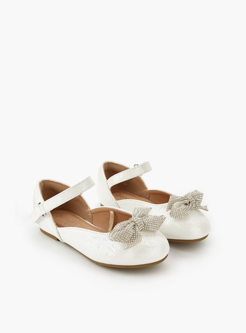 حذاء باليرينا بشريط إغلاق لاصق للبنات من جونيورز-girls-shoes-ballerinas-image-1