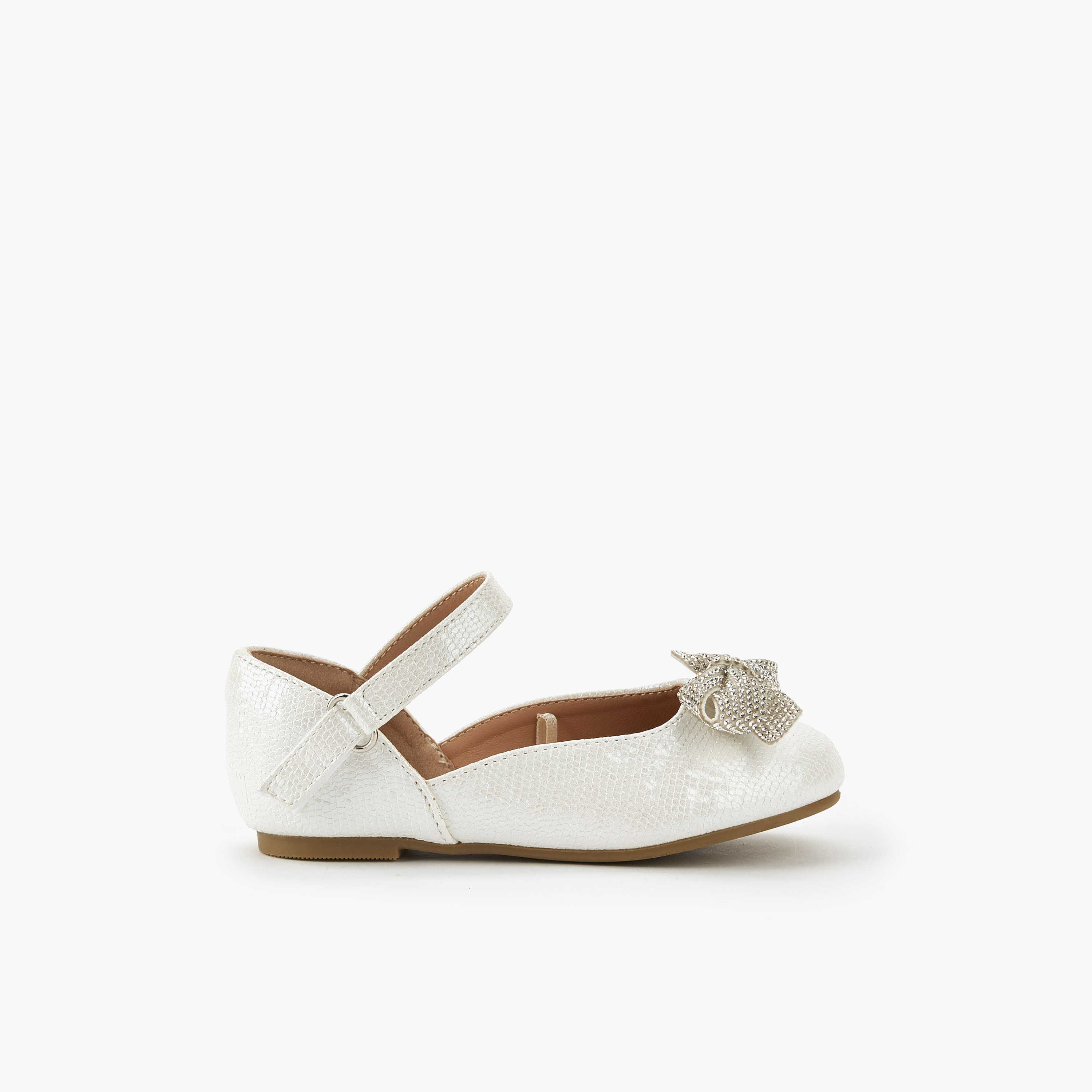 حذاء باليرينا بشريط إغلاق لاصق للبنات من جونيورز-girls-shoes-ballerinas-image-2