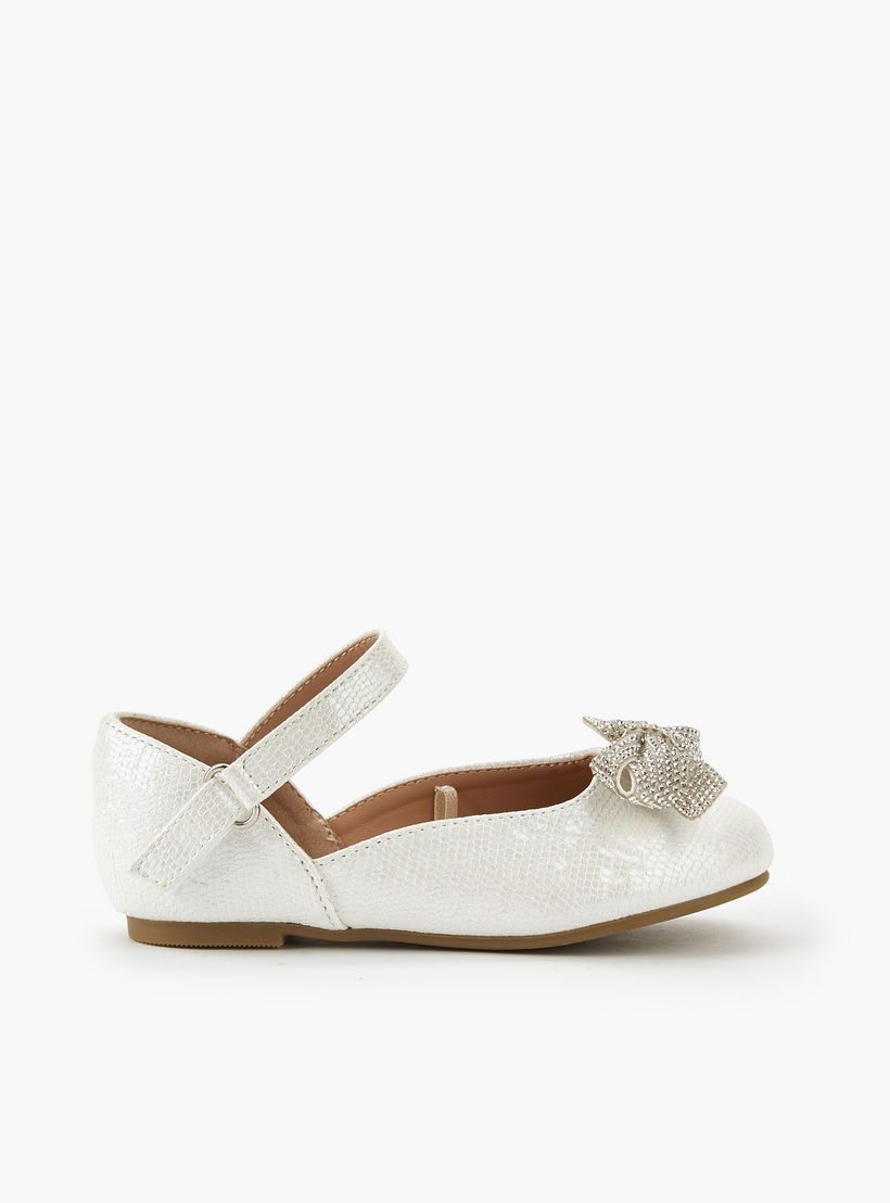 حذاء باليرينا بشريط إغلاق لاصق للبنات من جونيورز-girls-shoes-ballerinas-image-2