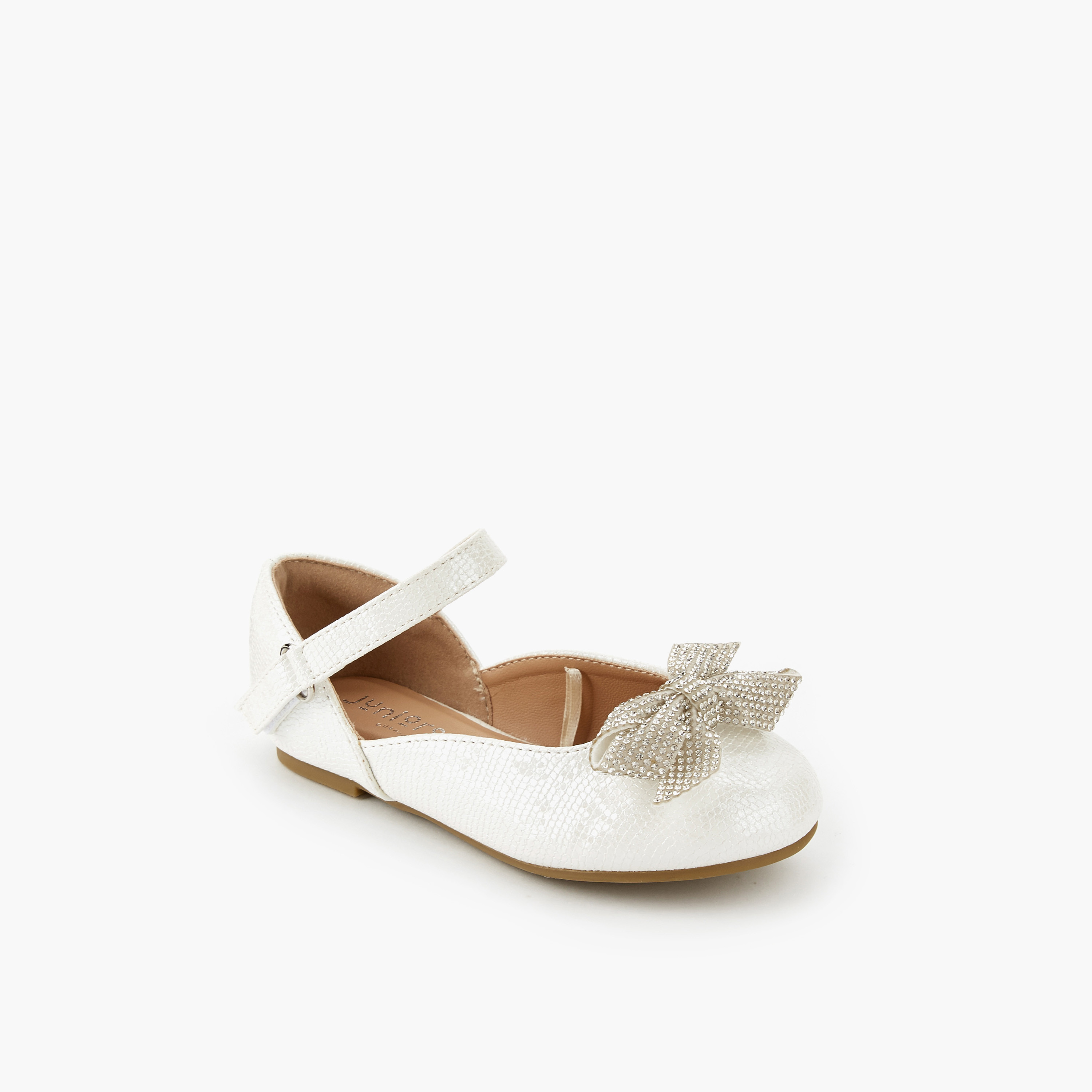 حذاء باليرينا بشريط إغلاق لاصق للبنات من جونيورز-girls-shoes-ballerinas-image-3