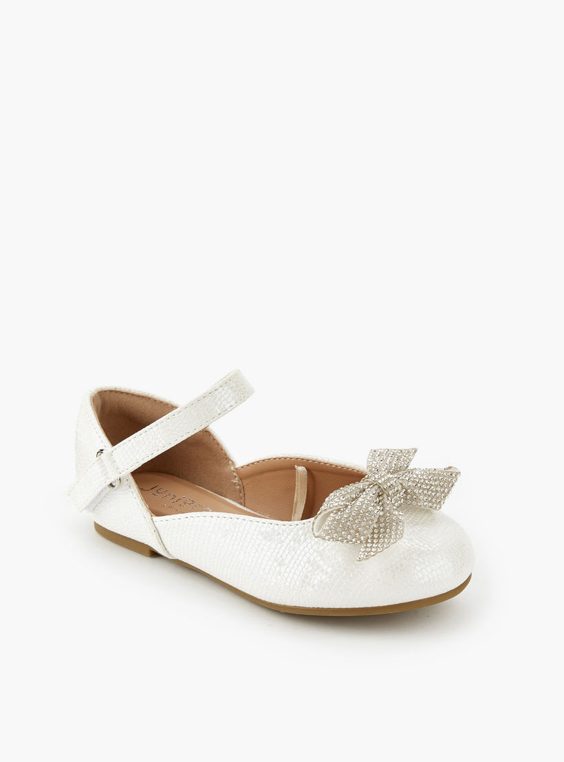 حذاء باليرينا بشريط إغلاق لاصق للبنات من جونيورز-girls-shoes-ballerinas-image-3