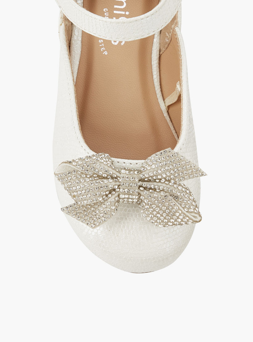 حذاء باليرينا بشريط إغلاق لاصق للبنات من جونيورز-girls-shoes-ballerinas-image-4