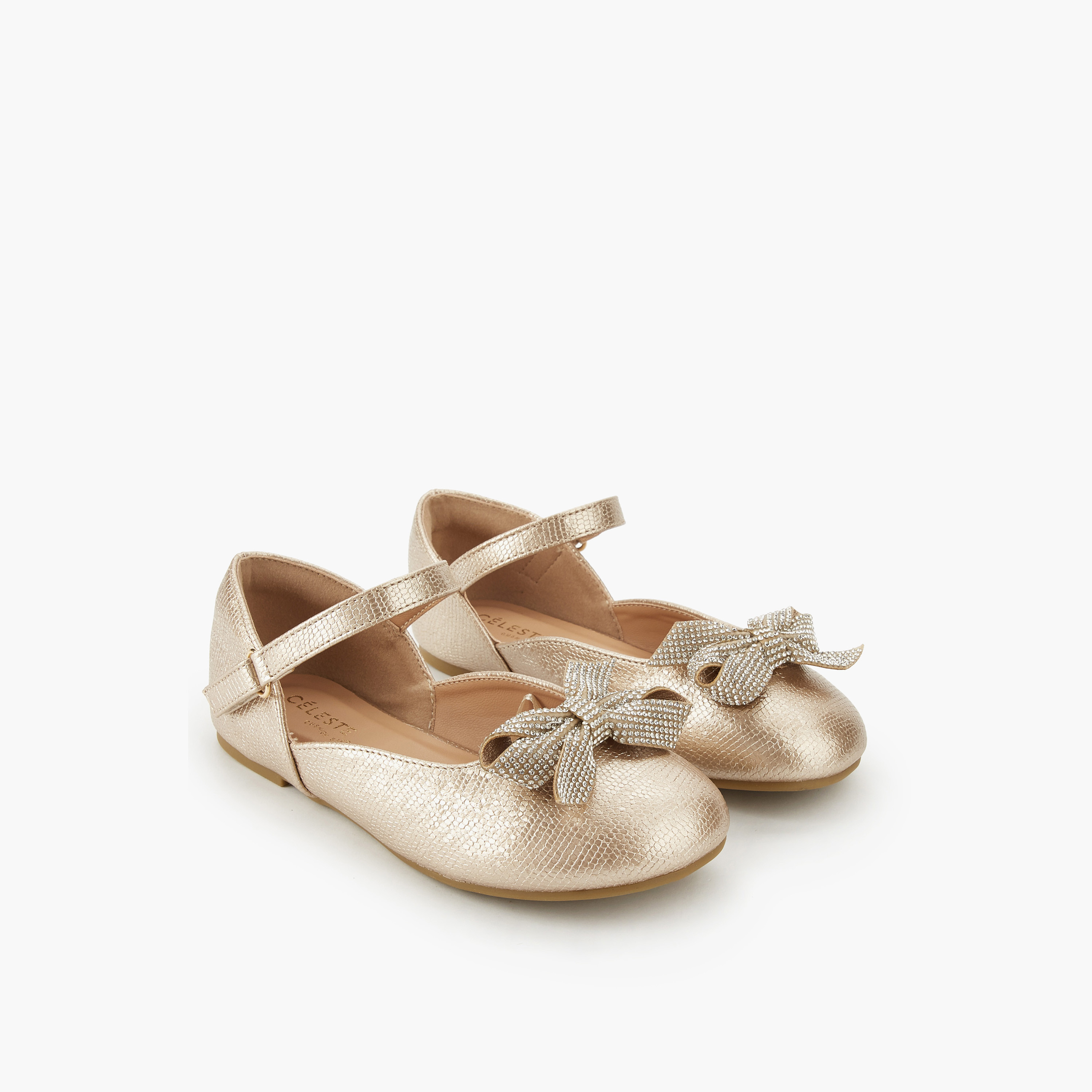حذاء باليرينا بفيونكة مزيّنة للبنات من سيليست-girls-shoes-ballerinas-image-1