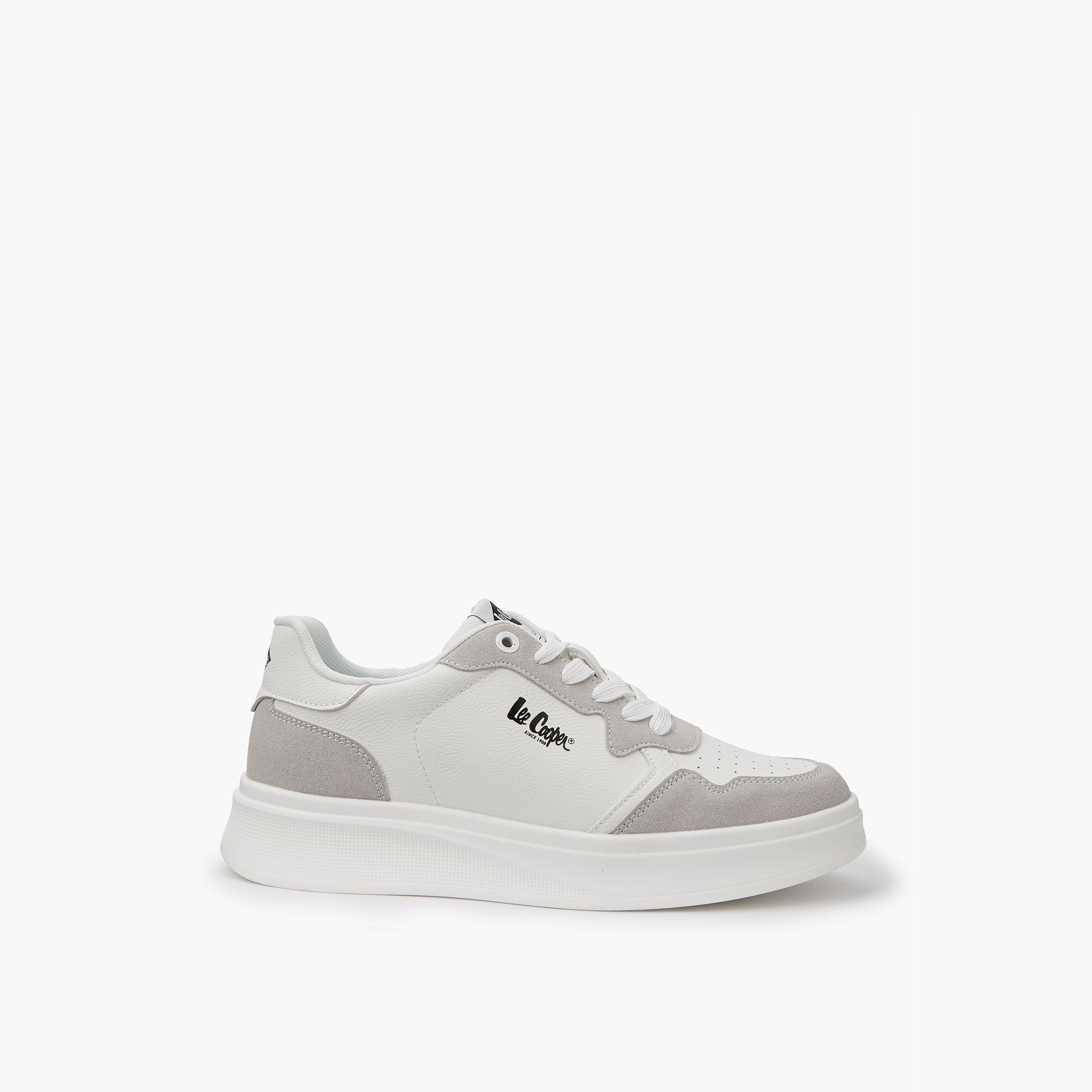Lee Cooper Men's Perforated Lace-Up Ortholite Sneakers-men-shoes-sneakers-image-2
