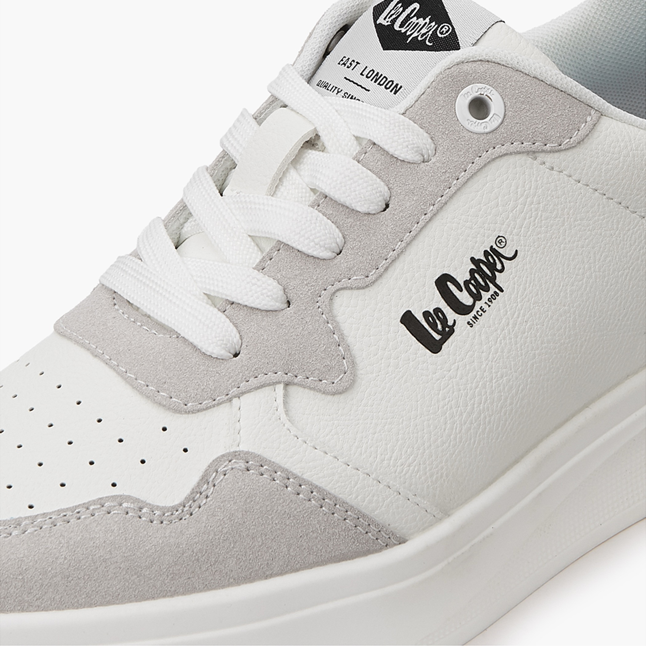 Lee Cooper Men's Perforated Lace-Up Ortholite Sneakers-men-shoes-sneakers-image-4