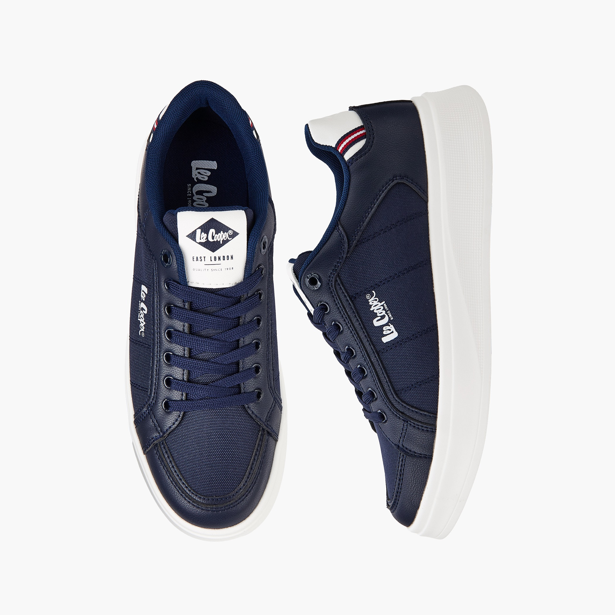 حذاء سنيكرز أورثولايت سادة برباط إغلاق للرجال من لي كوبر-men-shoes-sneakers-image-1