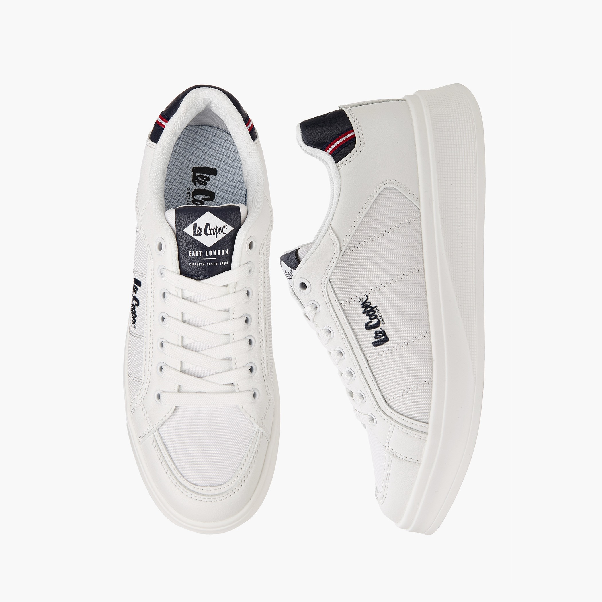حذاء سنيكرز أورثولايت سادة برباط إغلاق للرجال من لي كوبر-men-shoes-sneakers-image-1