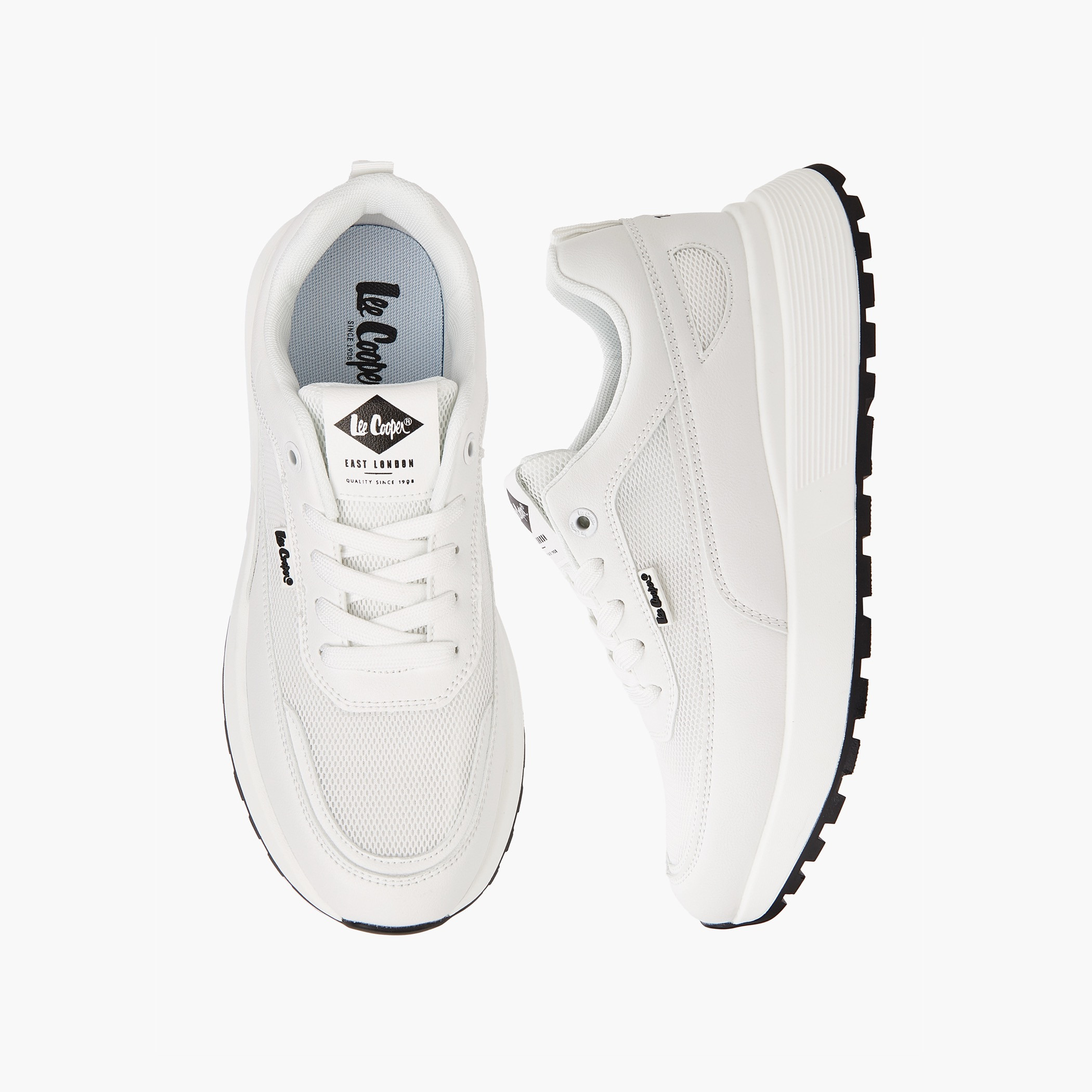 Lee Cooper Men's Panelled Lace-Up Ortholite Sneakers-men-shoes-sneakers-image-1
