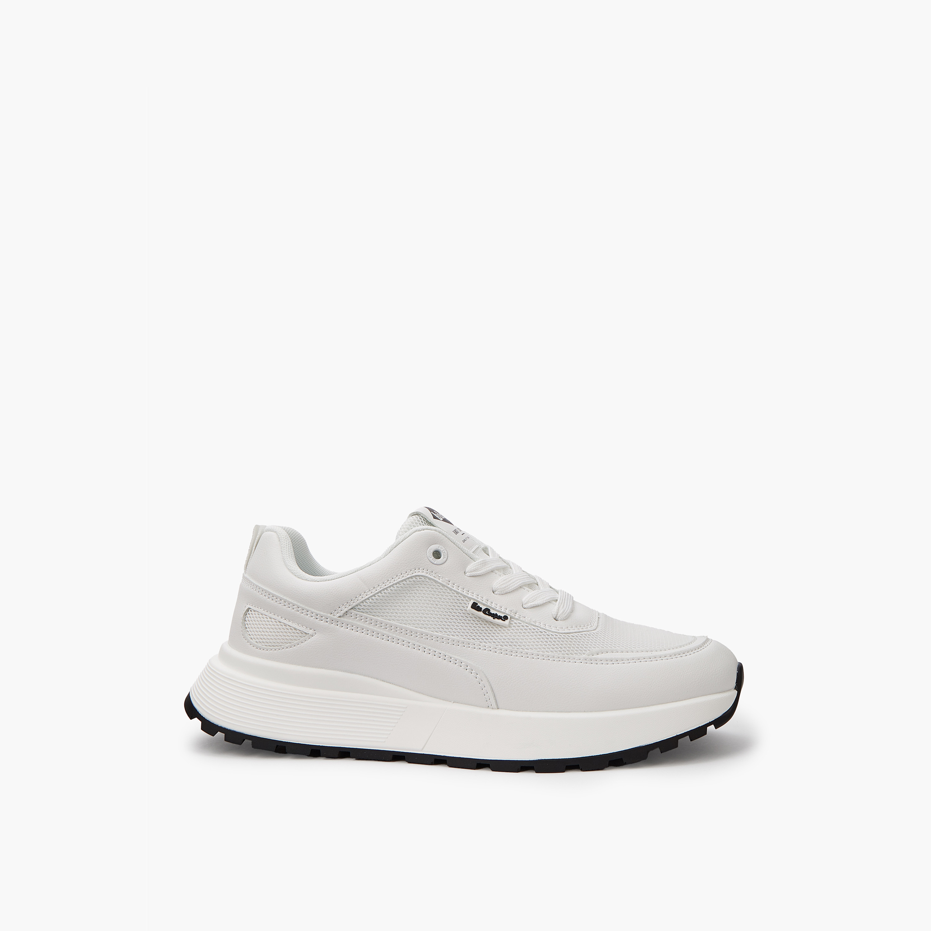 Lee Cooper Men's Panelled Lace-Up Ortholite Sneakers-men-shoes-sneakers-image-2