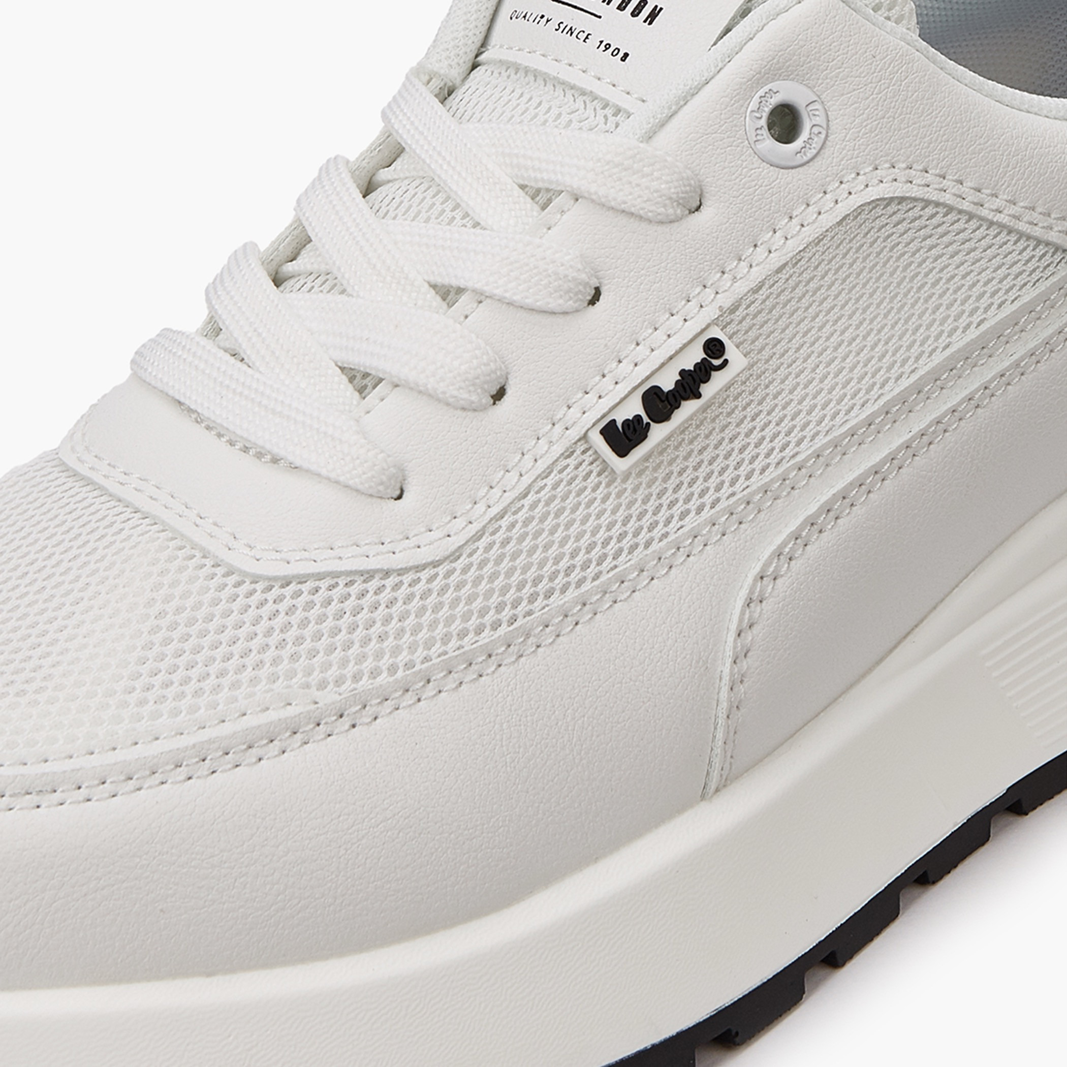 Lee Cooper Men's Panelled Lace-Up Ortholite Sneakers-men-shoes-sneakers-image-4