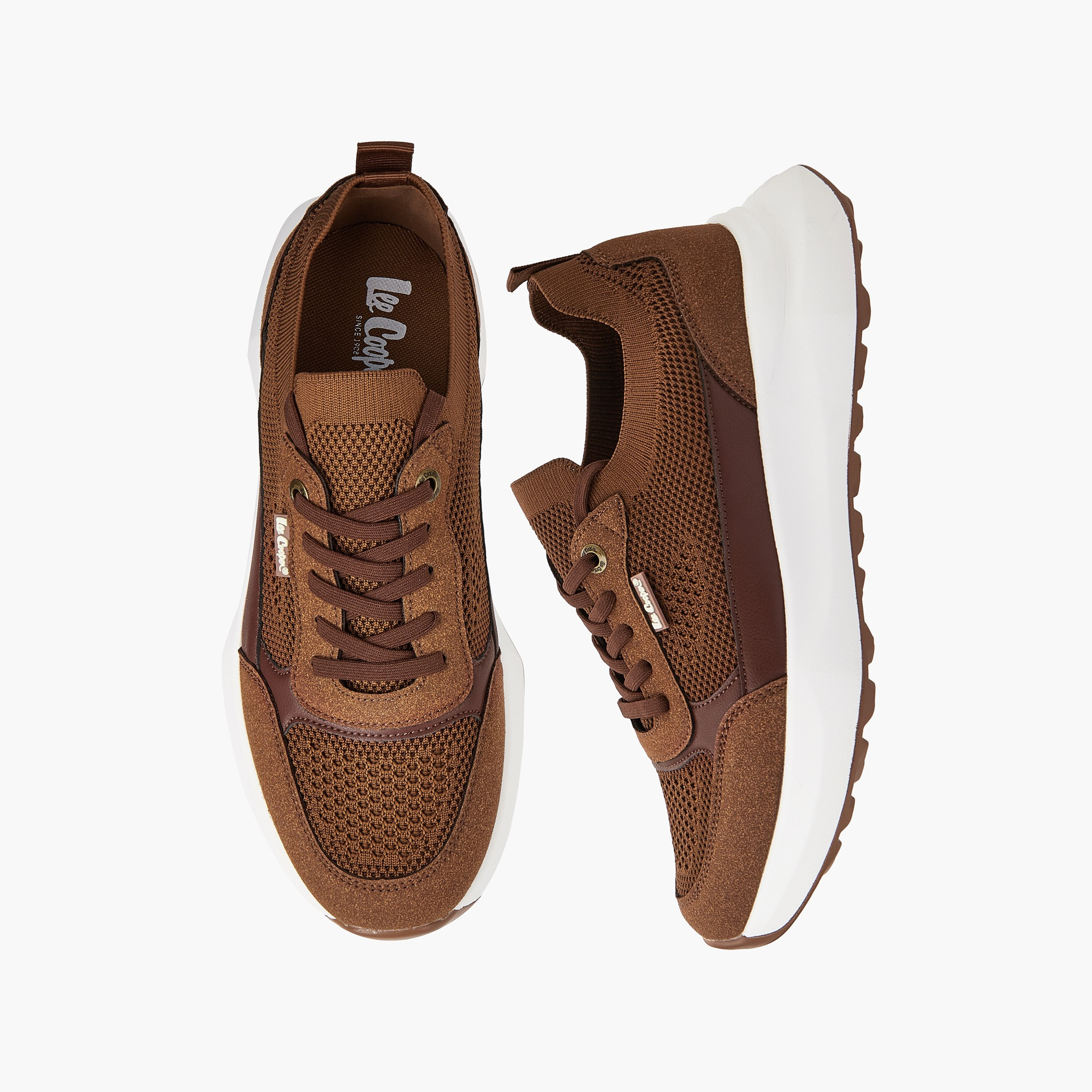 Lee Cooper Men's Panelled Lace-Up Ortholite Sneakers-men-shoes-sneakers-image-1