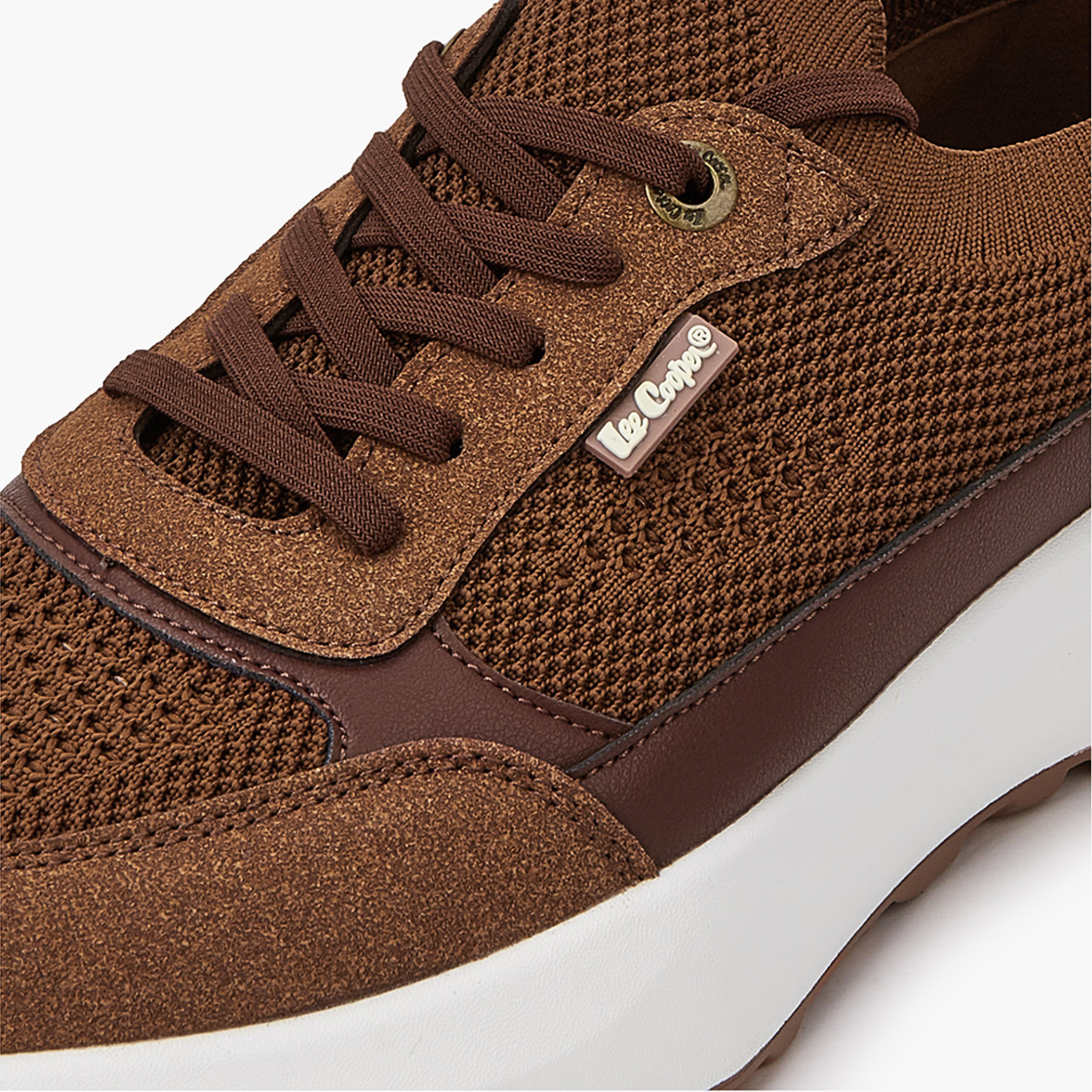 Lee Cooper Men's Panelled Lace-Up Ortholite Sneakers-men-shoes-sneakers-image-5
