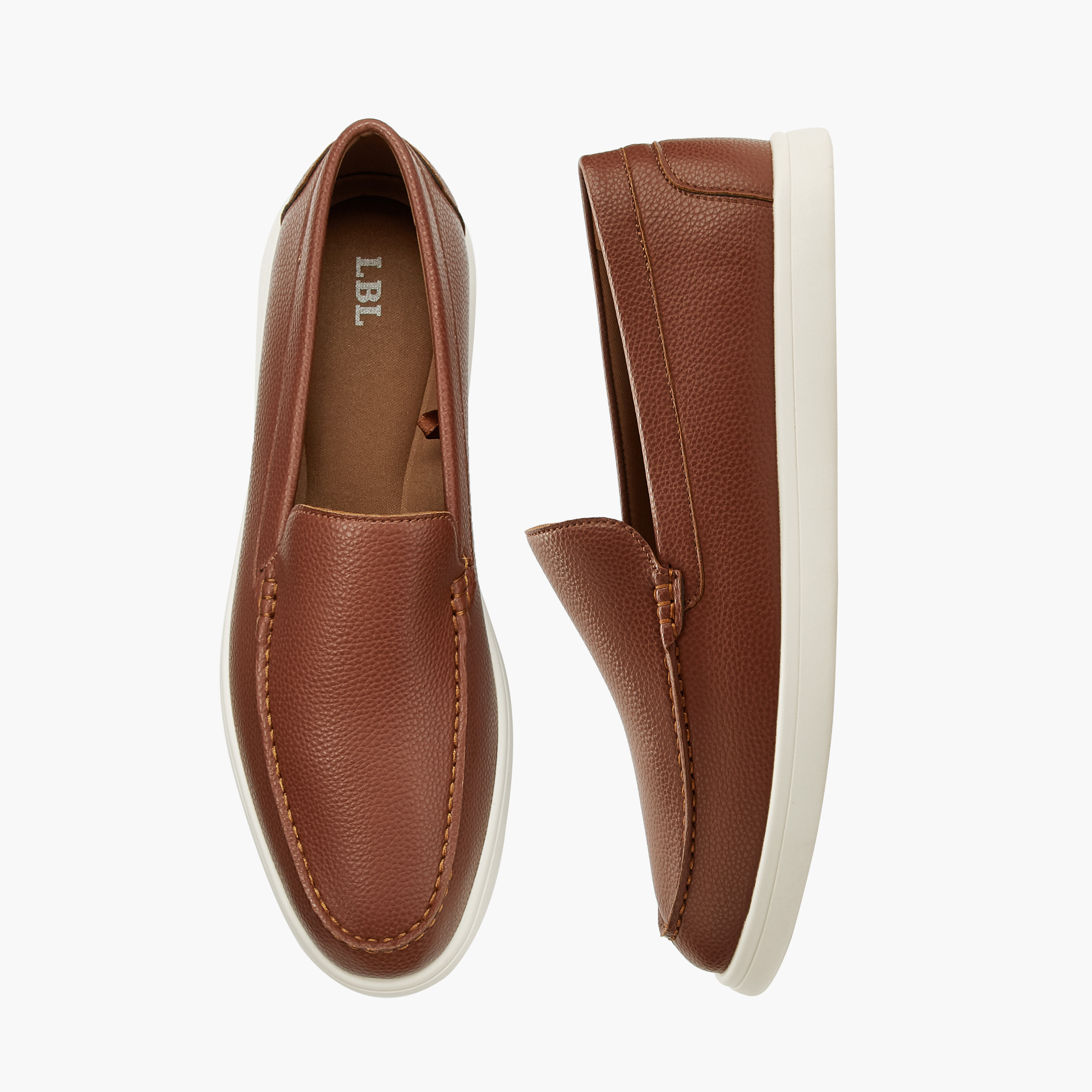 حذاء سهل الارتداء بارز الملمس للرجال من إل بي إل من شو إكسبرس-men-shoes-loafersandmoccasins-image-1