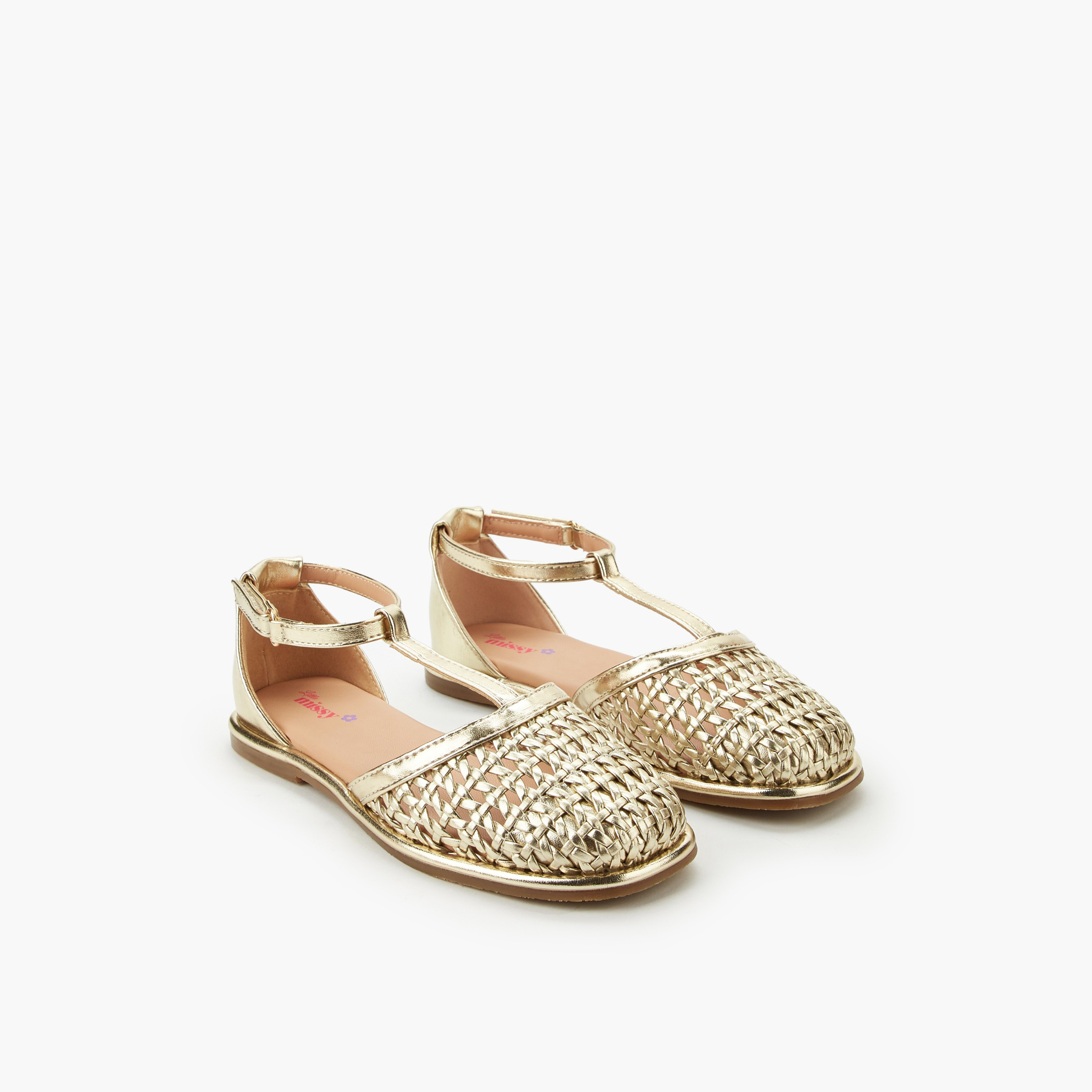 Little Missy Girls Hook & Loop Shoes-girls-shoes-sandals-image-1