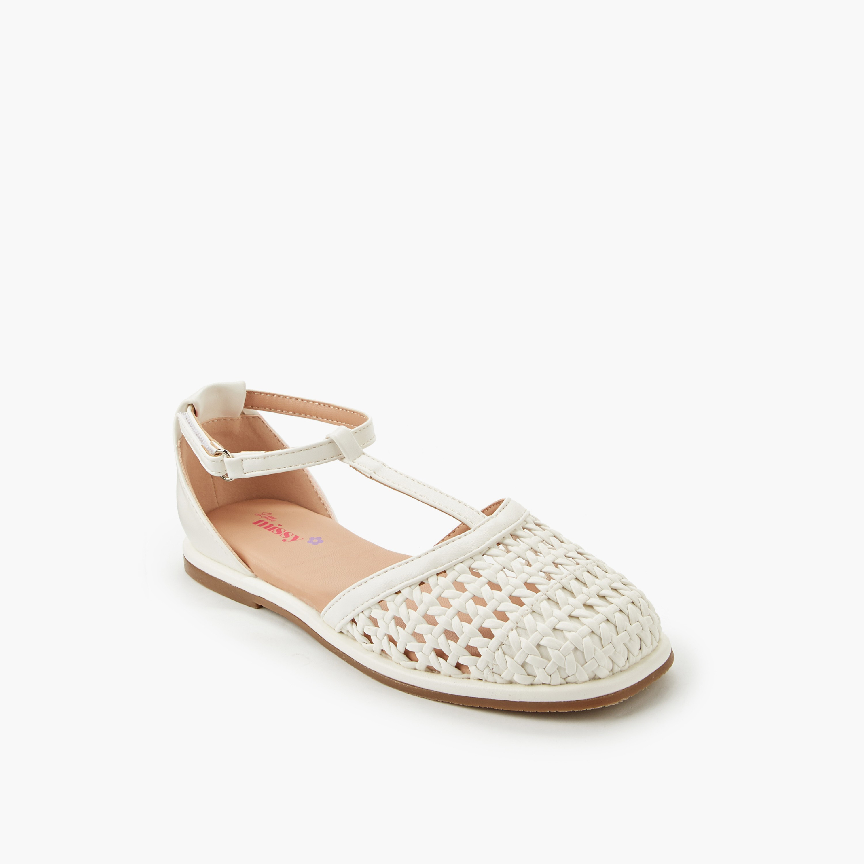 Little Missy Girls Hook & Loop Shoes-girls-shoes-sandals-image-2