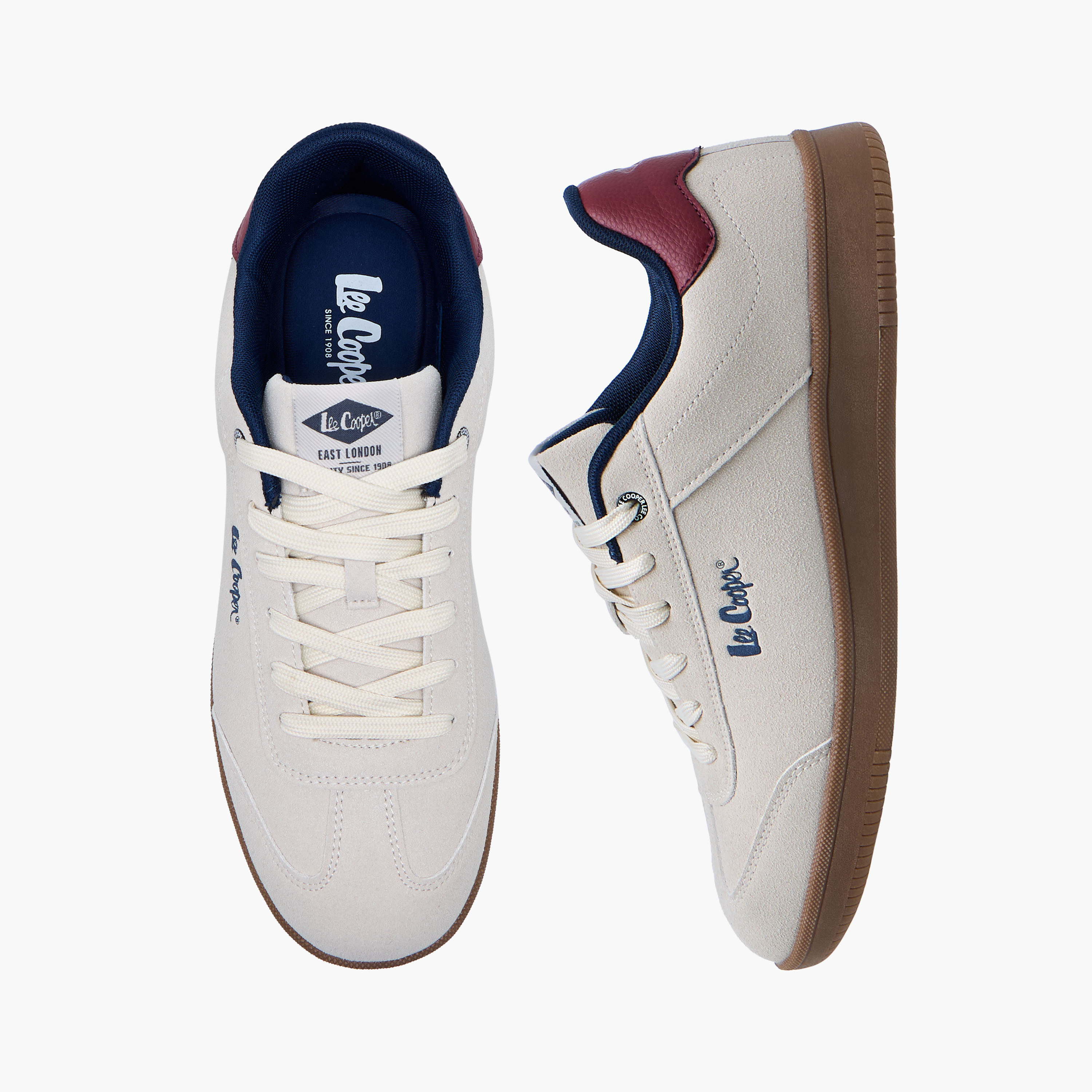Lee Cooper Men's Panelled Lace-Up Closure Sneakers-men-shoes-sneakers-image-1