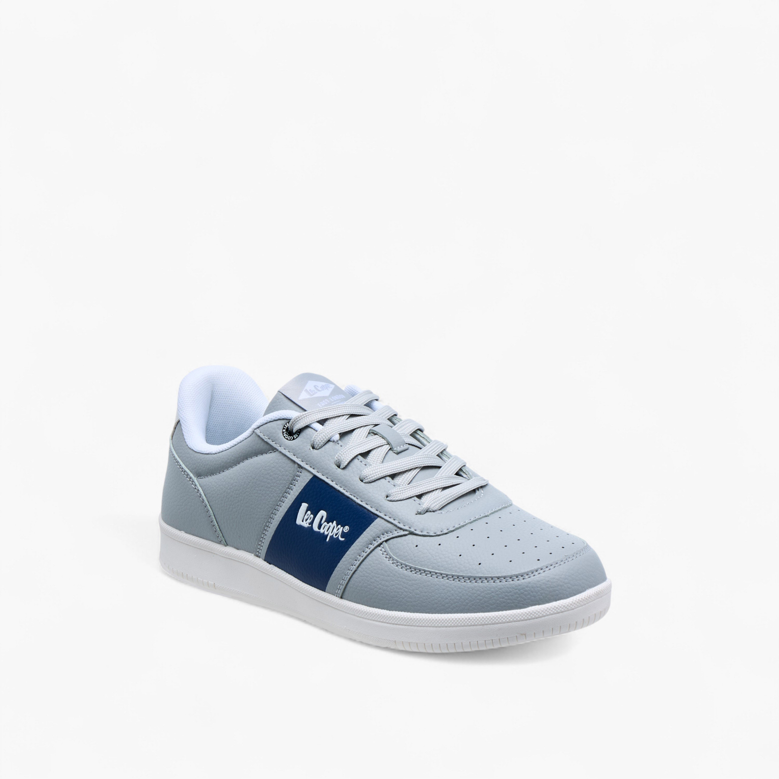Lee Cooper Men's Perforated Lace-Up Sneakers-men-shoes-sneakers-image-2