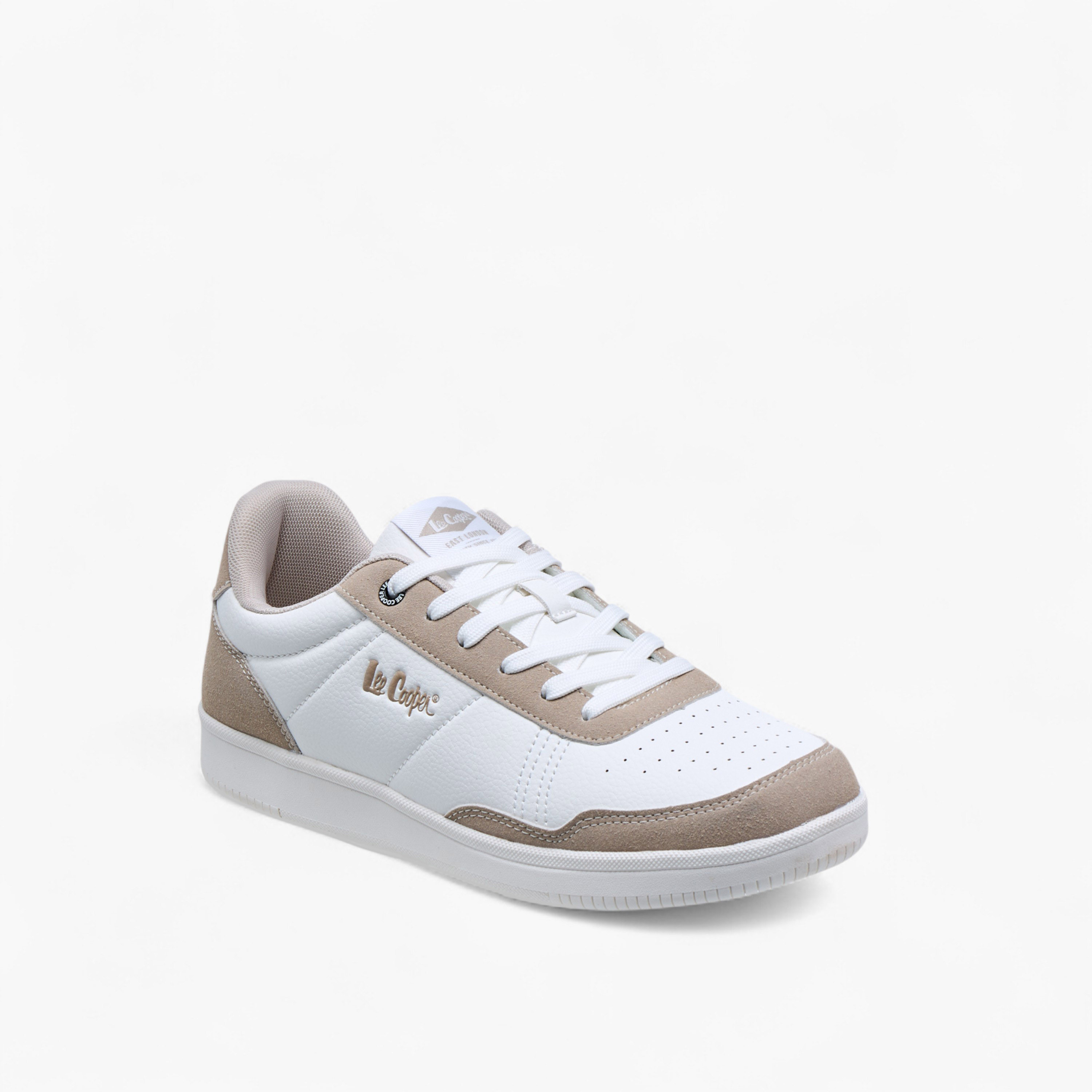 Lee Cooper Men's Perforated Lace-Up Sneakers-men-shoes-sneakers-image-2