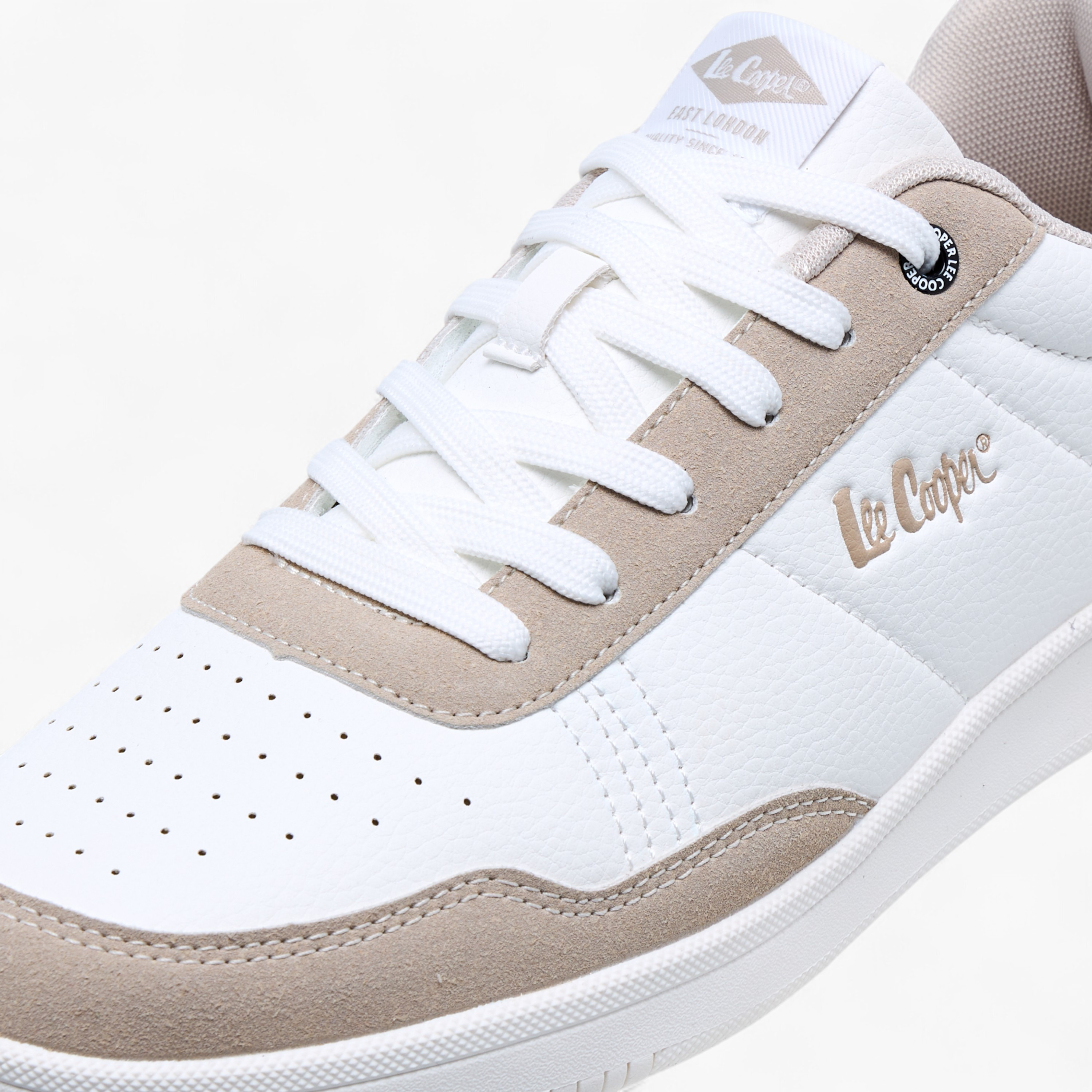 Lee Cooper Men's Perforated Lace-Up Sneakers-men-shoes-sneakers-image-4