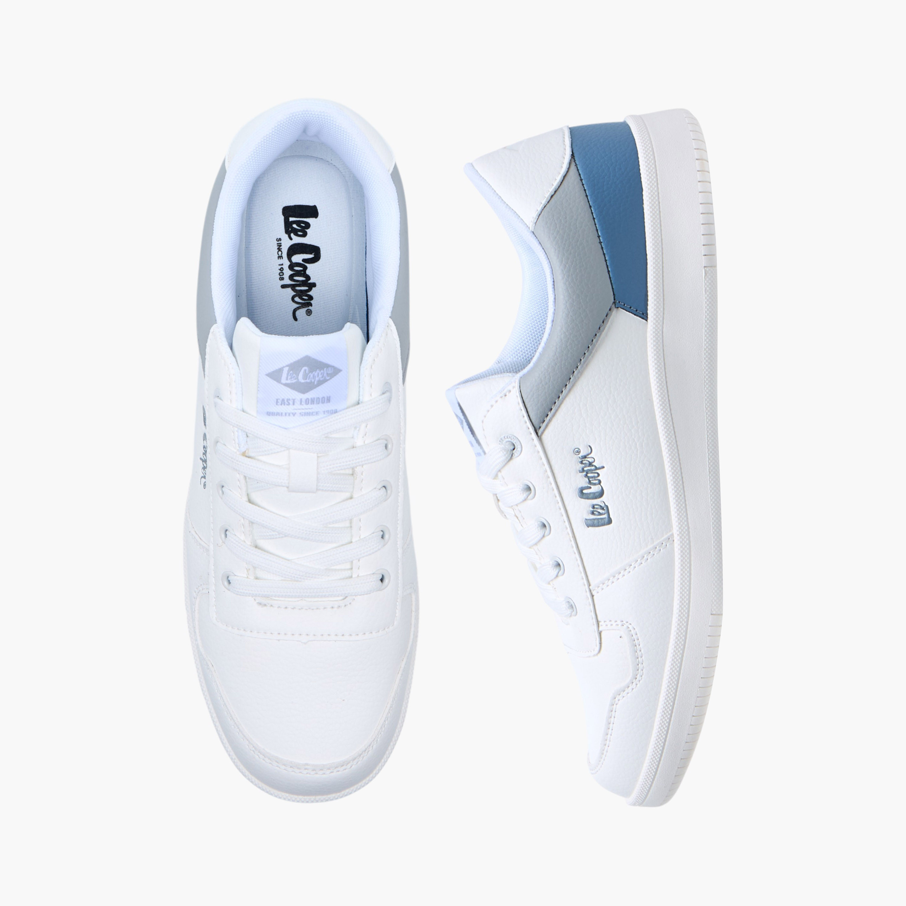 Lee Cooper Men's Panelled Lace-Up Sneakers-men-shoes-sneakers-image-1