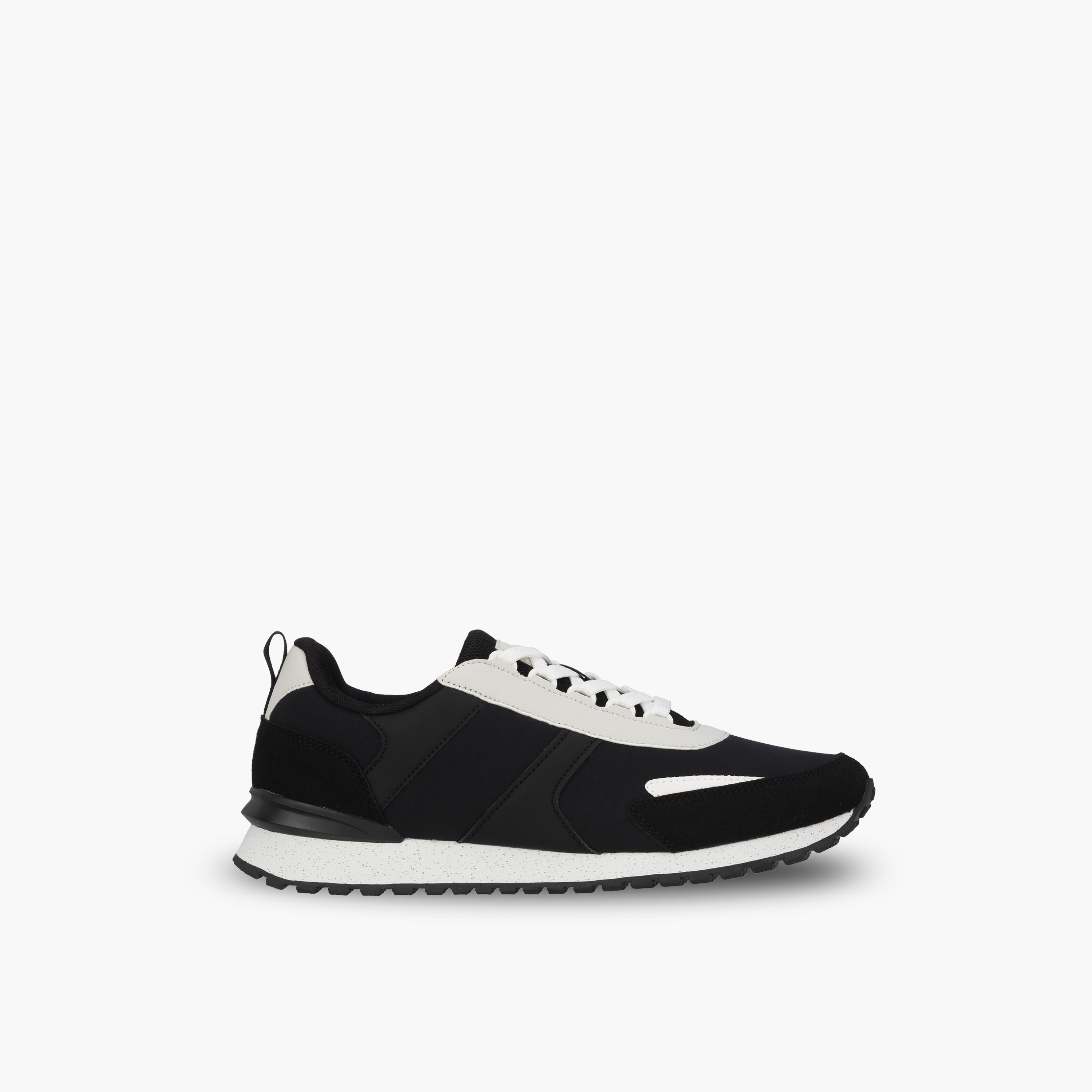 حذاء سنيكرز طول الكاحل بارز الملمس برباط للرجال من أل بي أل من شو إكسبريس-men-shoes-sneakers-image-3