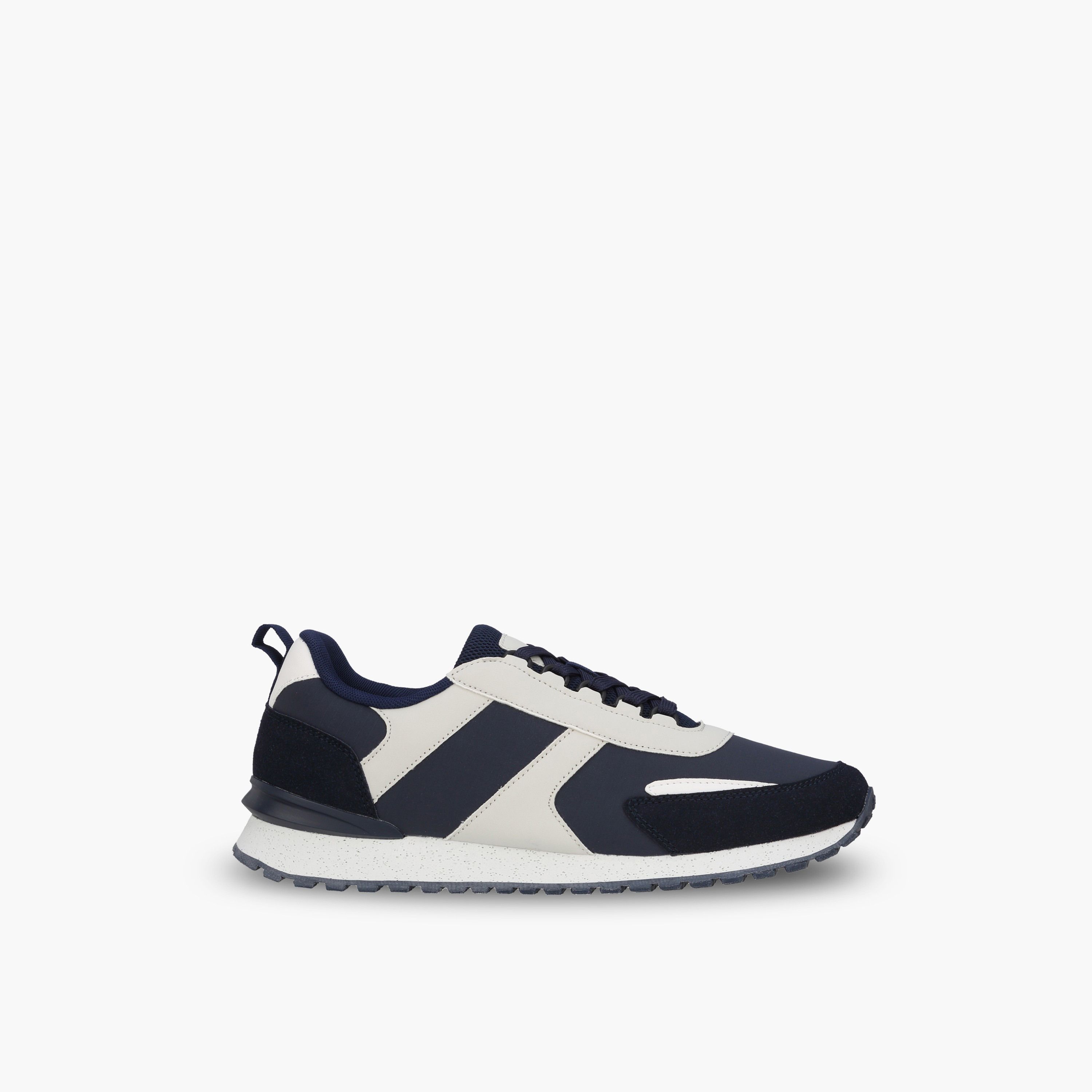 حذاء سنيكرز طول الكاحل بارز الملمس برباط للرجال من أل بي أل من شو إكسبريس-men-shoes-sneakers-image-3