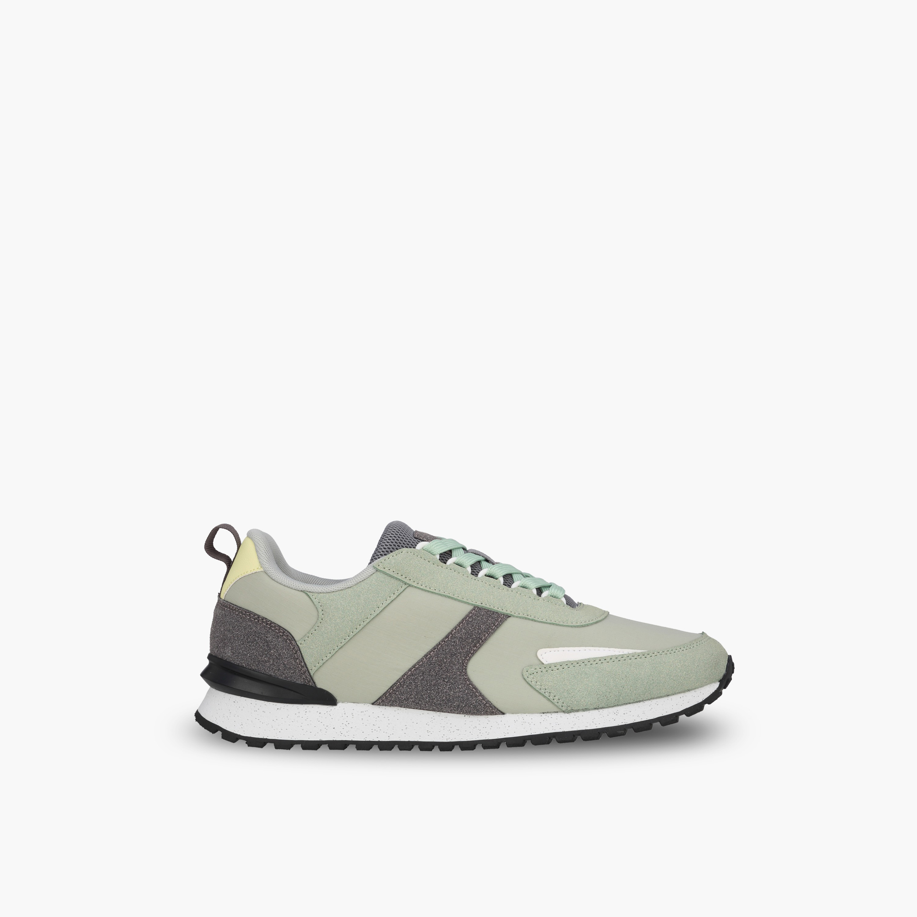 حذاء سنيكرز طول الكاحل بارز الملمس برباط للرجال من أل بي أل من شو إكسبريس-men-shoes-sneakers-image-3