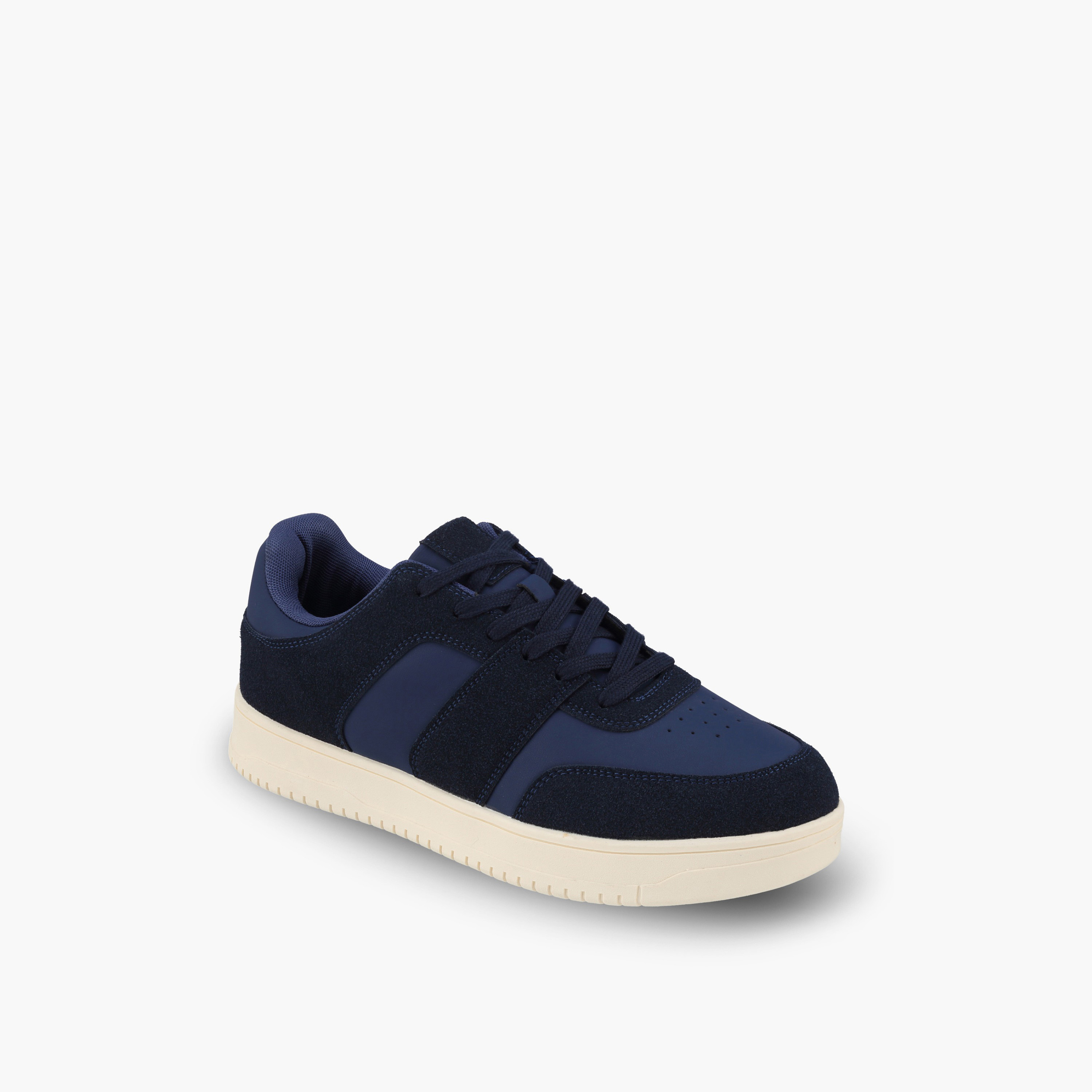 حذاء سنيكرز طول الكاحل بألواح ورباط للرجال من أل بي أل من شو إكسبريس-men-shoes-sneakers-image-2