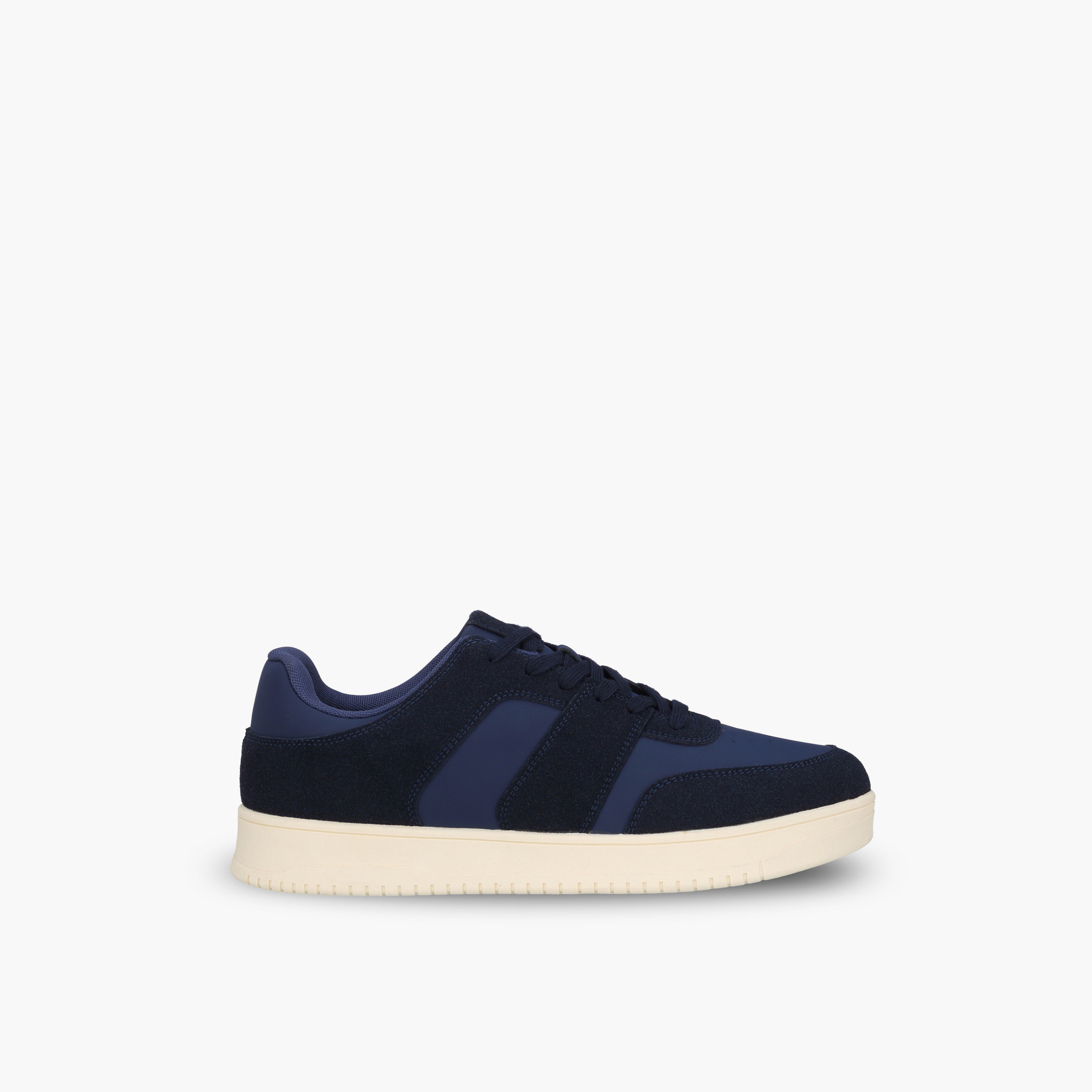 حذاء سنيكرز طول الكاحل بألواح ورباط للرجال من أل بي أل من شو إكسبريس-men-shoes-sneakers-image-3