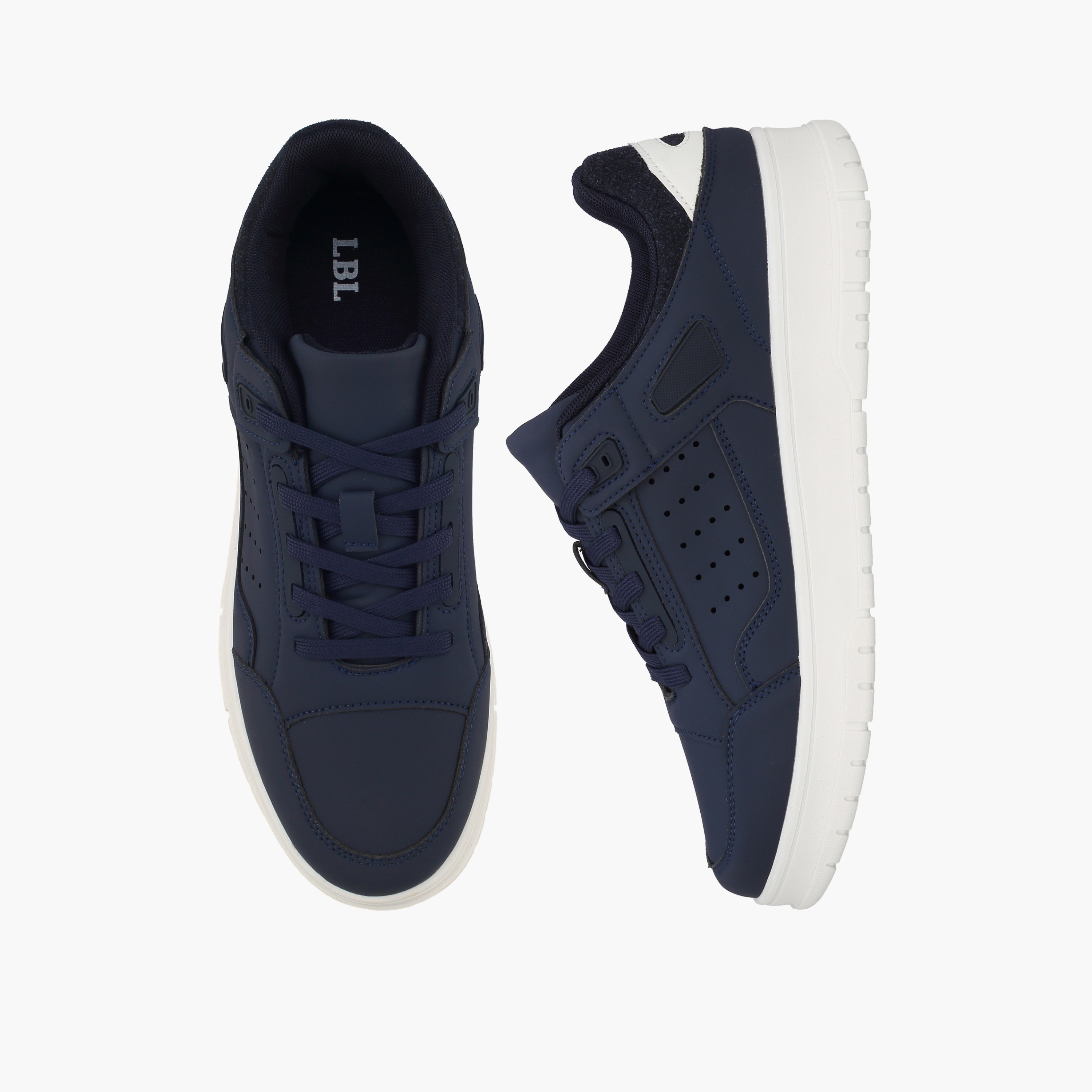 حذاء سنيكرز طول الكاحل برباط للرجال من أل بي أل من شو إكسبريس-men-shoes-sneakers-image-1