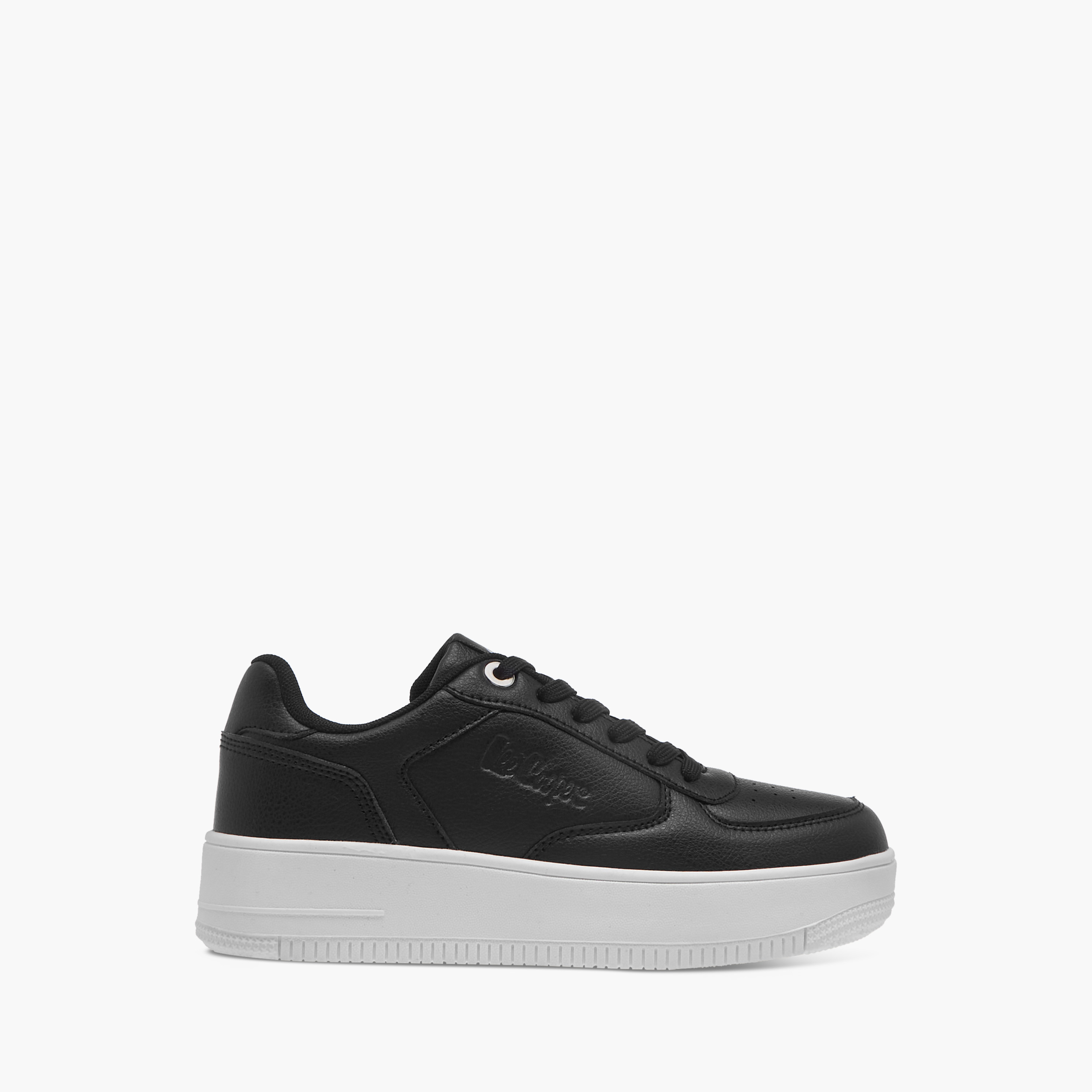 Lee Cooper Women's Perforation Detail Lace-Up Sneakers-women-shoes-sneakers-image-3