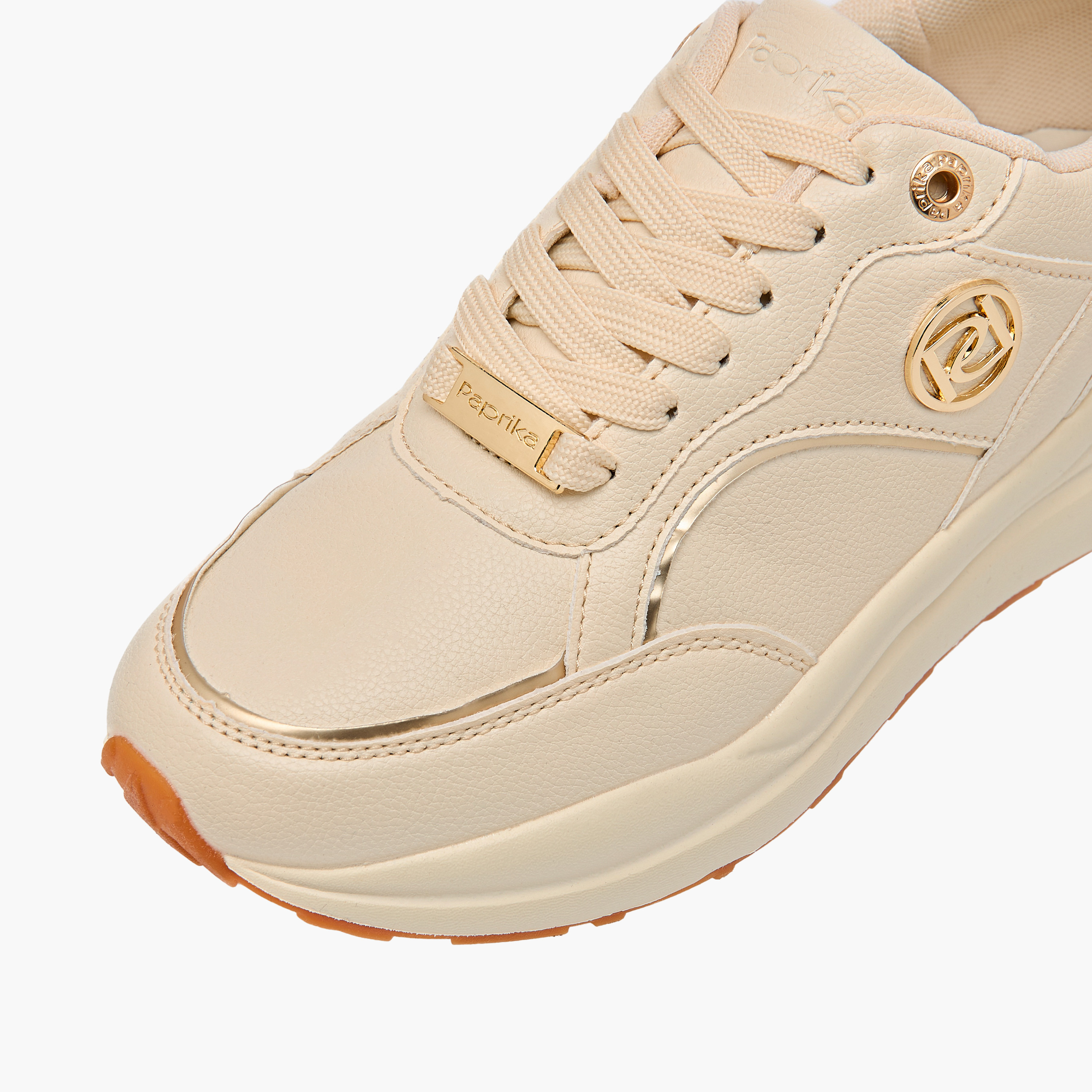 حذاء سنيكرز بألواح وزينة معدنية ورباط إغلاق من بابريكا-women-shoes-sneakers-image-4