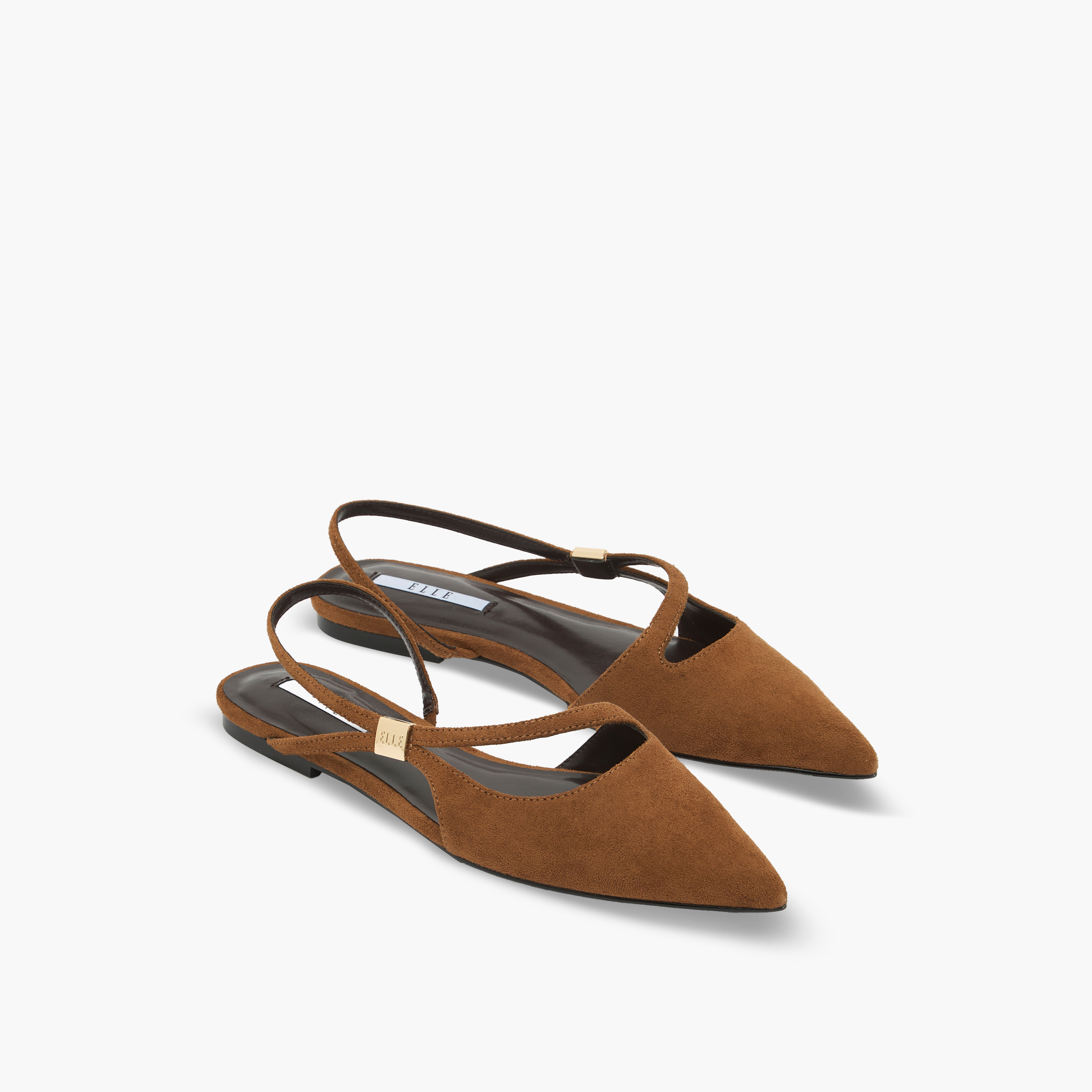 حذاء بمقدمة مدببة وحزام خلفي للنساء من إيل-women-shoes-ballerinas-image-1
