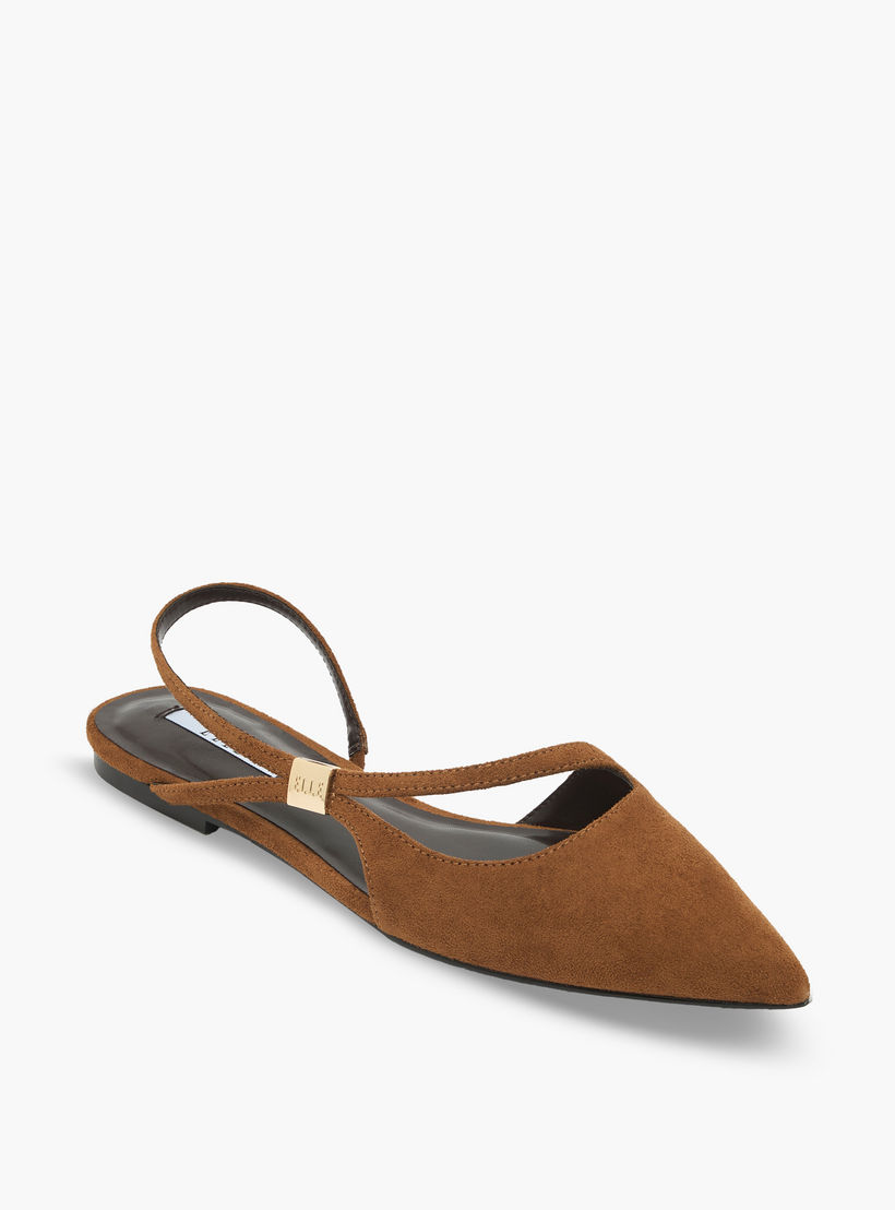 حذاء بمقدمة مدببة وحزام خلفي للنساء من إيل-women-shoes-ballerinas-image-2