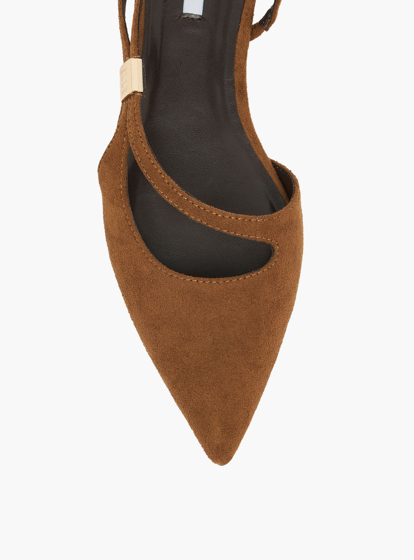 حذاء بمقدمة مدببة وحزام خلفي للنساء من إيل-women-shoes-ballerinas-image-4