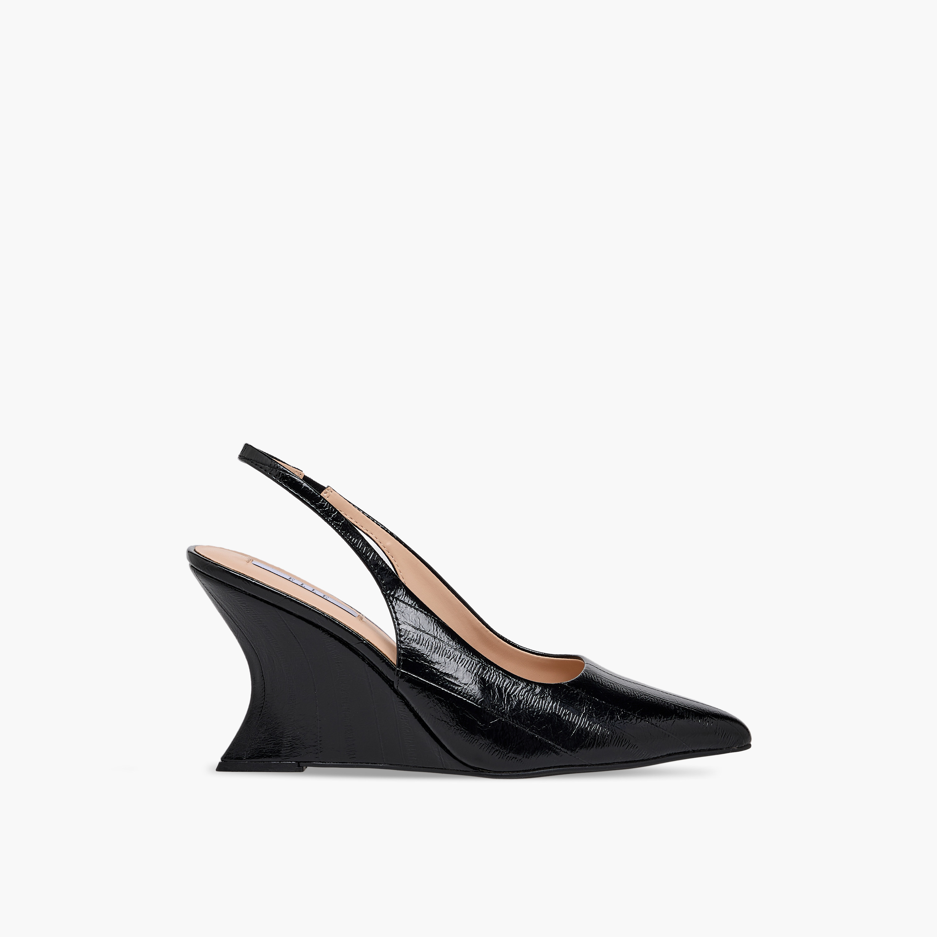 Elle Women Textured Wedge Heel Slingback Shoes-women-shoes-heels-image-3