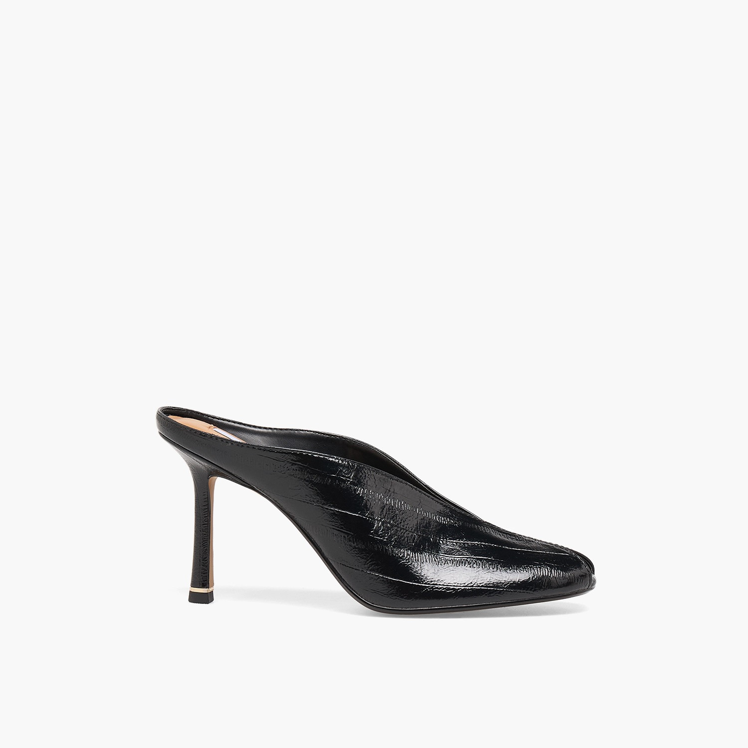 Elle Women Textured Stiletto Heel Mules-women-shoes-sandals-heeled-image-3