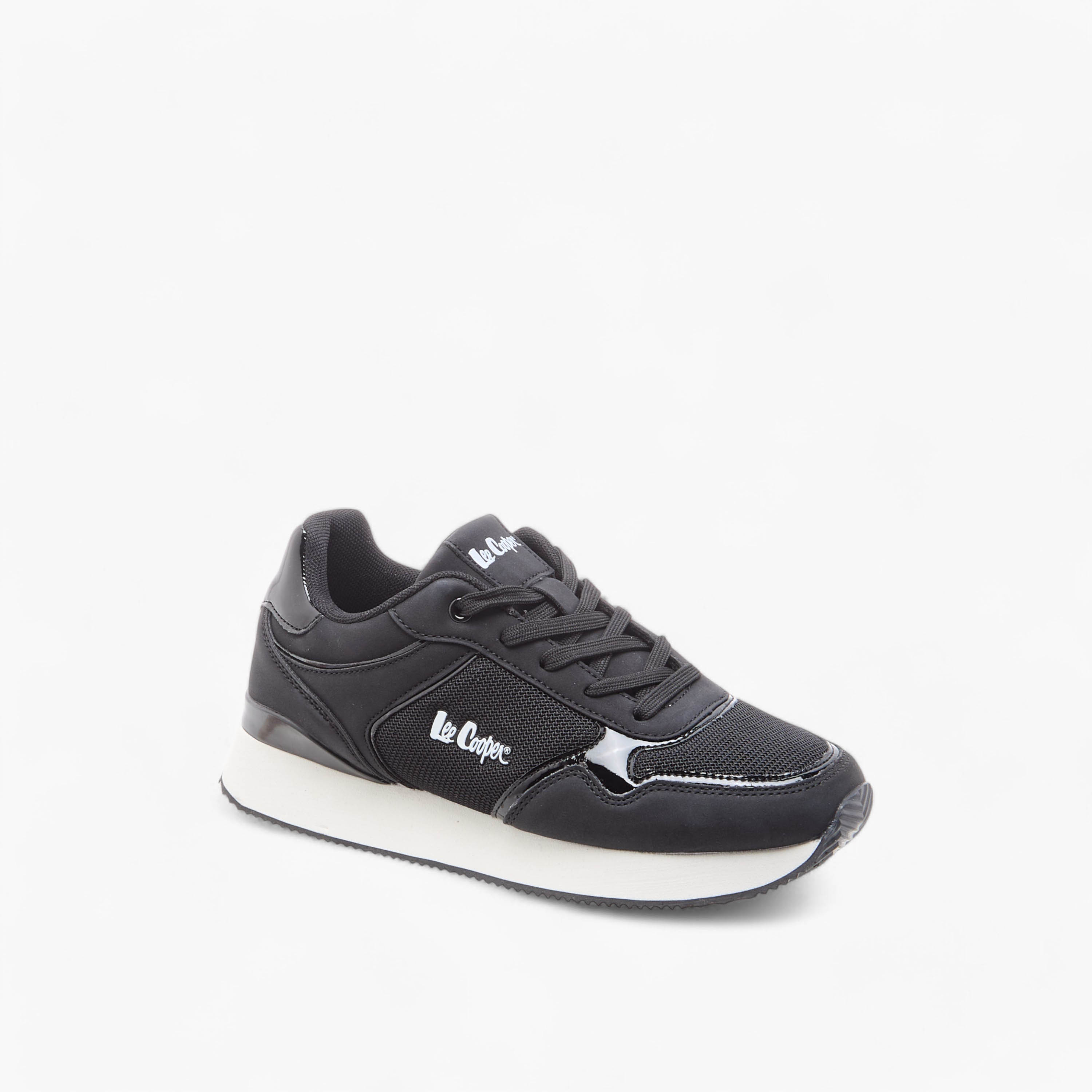 Lee Cooper Women's Mesh Sneakers with Lace-Up Closure-women-shoes-sneakers-image-2