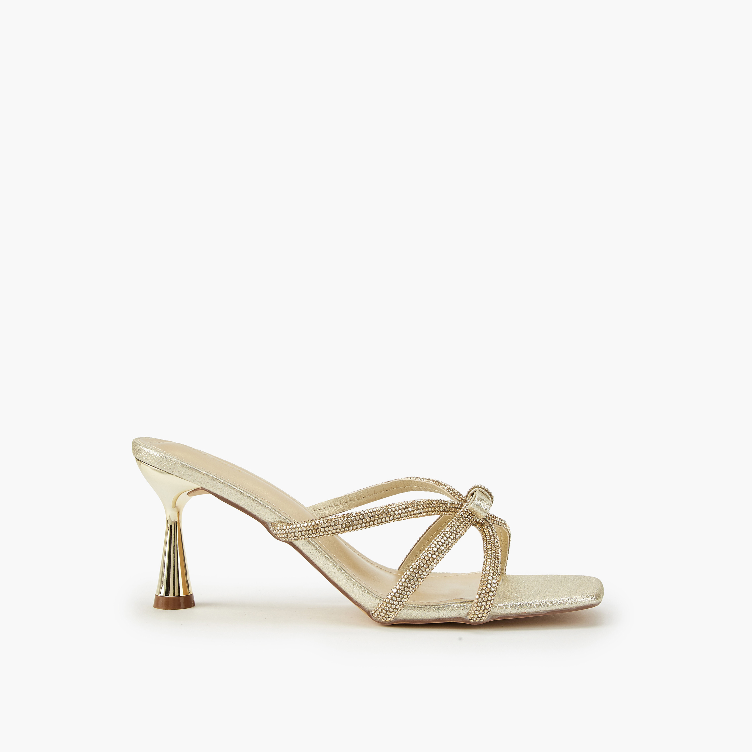 Flora Bella Embellished Slip-On Sandals with Cone Heels-women-shoes-sandals-heeled-image-2