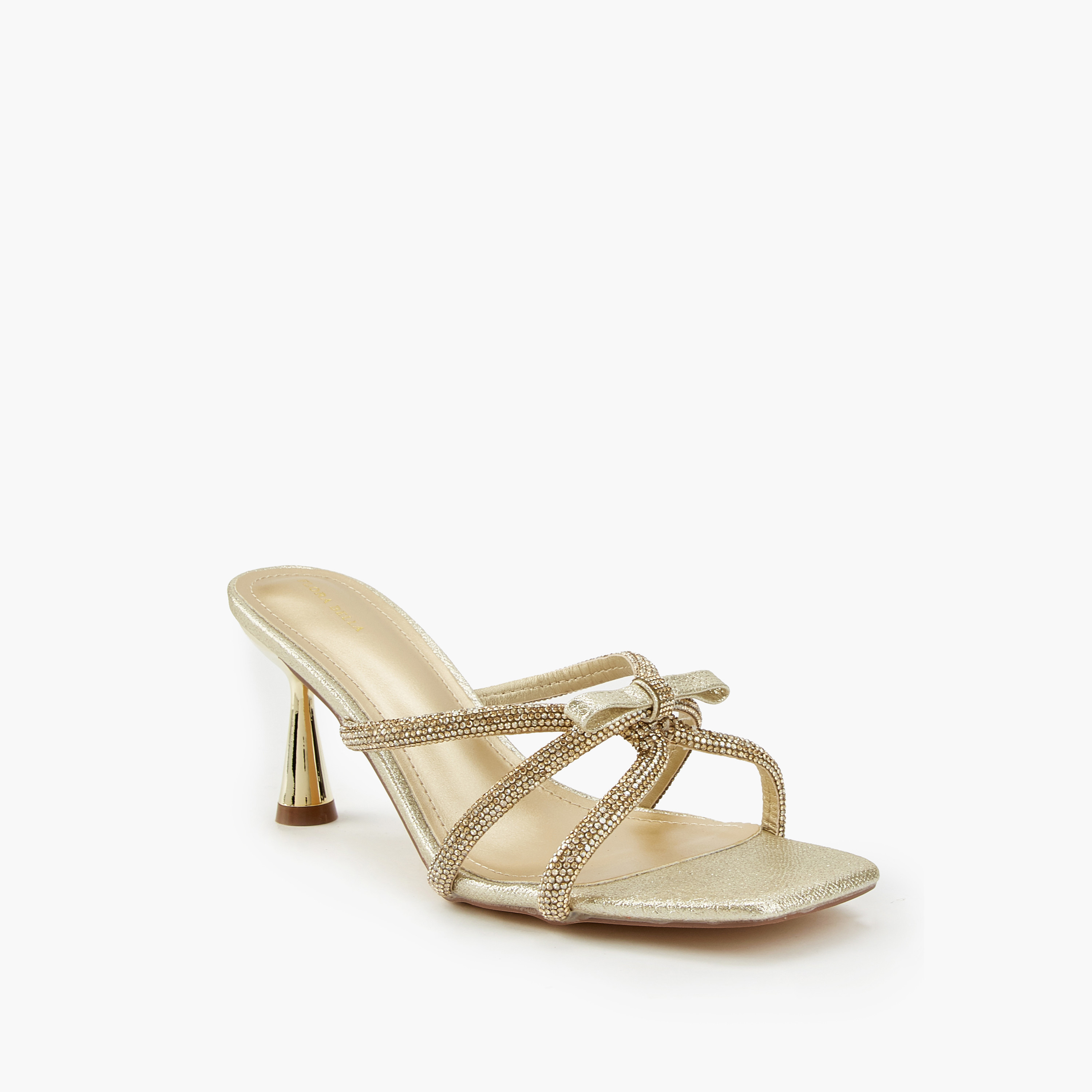 Flora Bella Embellished Slip-On Sandals with Cone Heels-women-shoes-sandals-heeled-image-3